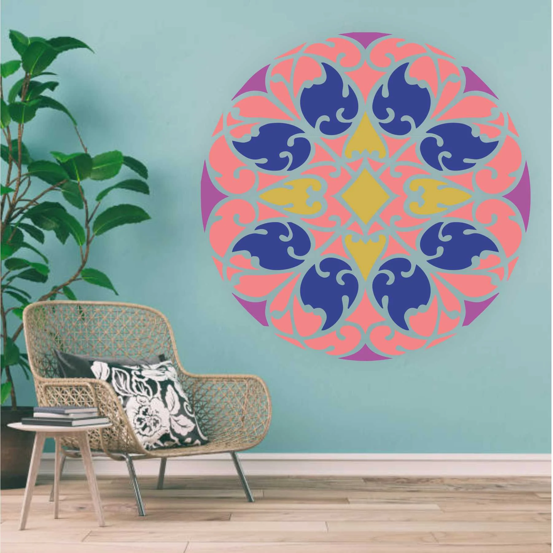 Pattern Mandala Design for Wall Decor Reusable Stencil For Canvas And Wall Painting.ID# 424 - Image 7