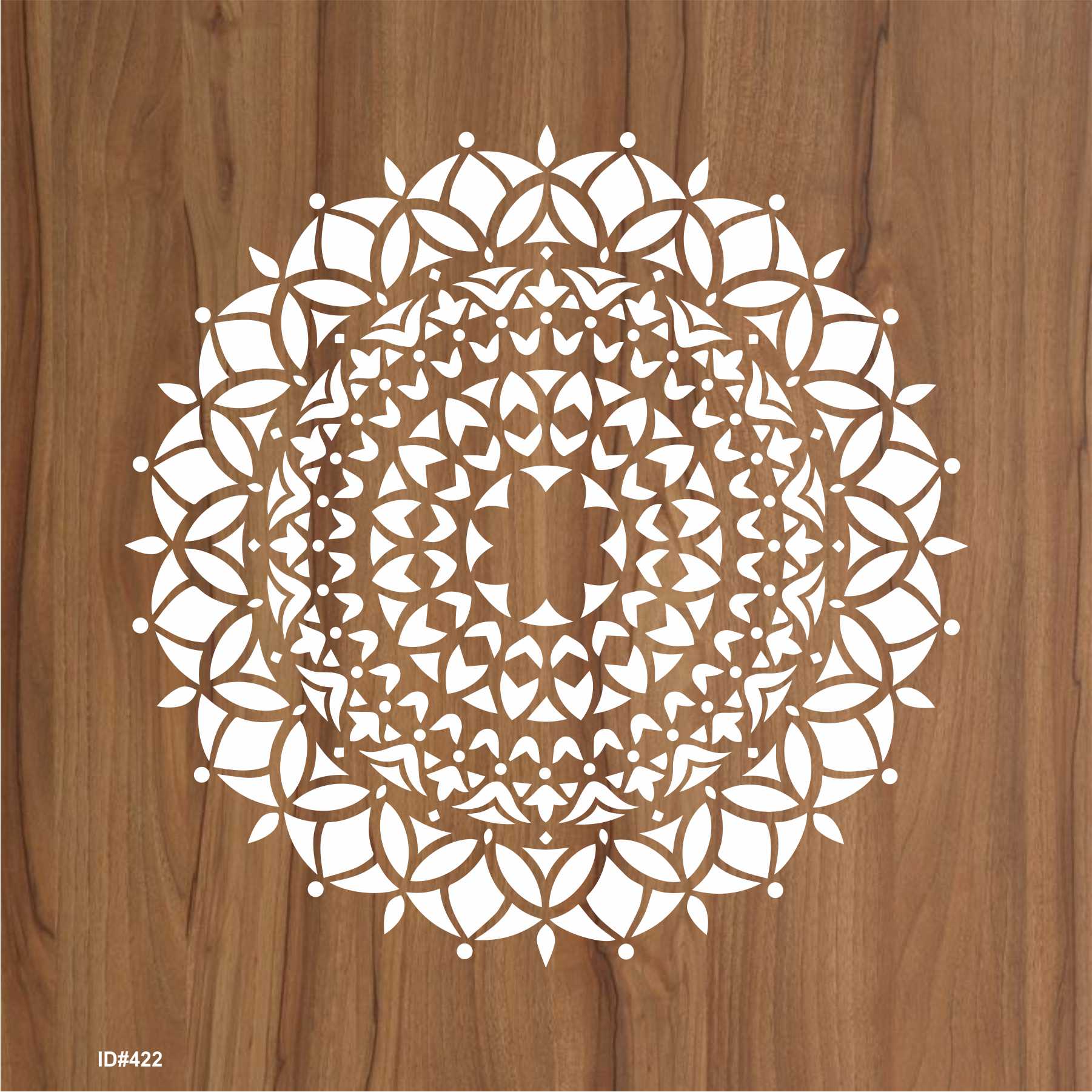 Pattern Mandela Design for Wall Decor , Canvas Background & living Rooms Reusable Stencil For Canvas And Wall Painting.ID# 422 - Image 2