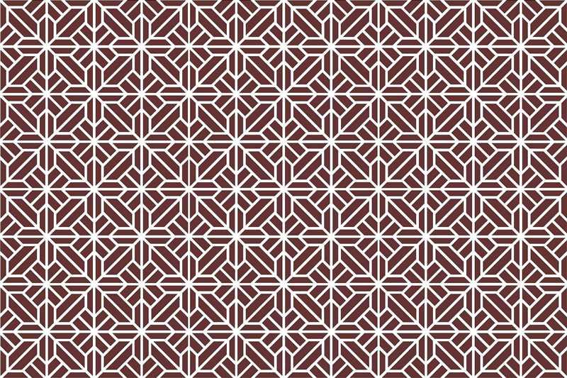 Geometric Star Grid Pattern Reusable Stencil for Canvas and wall painting.ID# 18 - Image 6