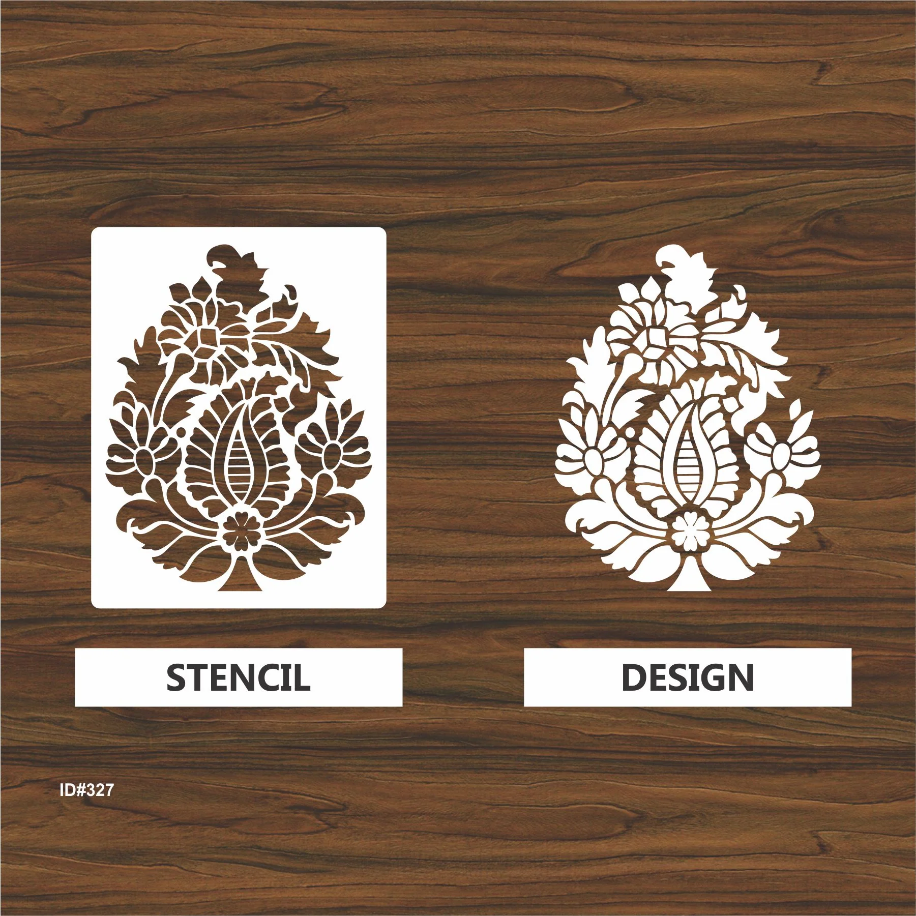 Pear Paisley Damask stencil Reusable Stencil For Canvas And Wall Painting. ID #327 - Image 3