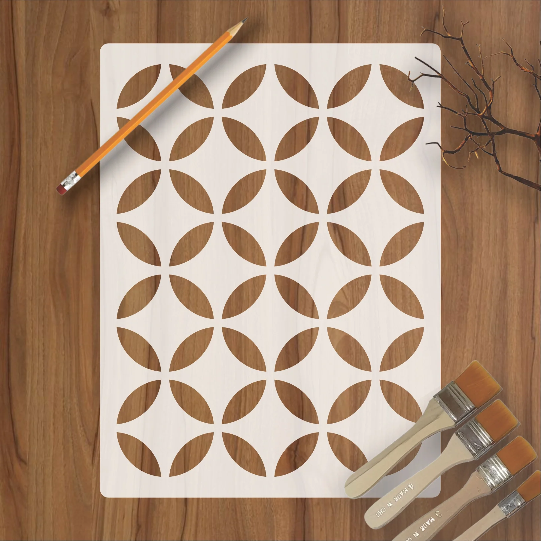Picasso Great Dane Pattern Reusable Stencil For Canvas And Wall Painting.ID#212H