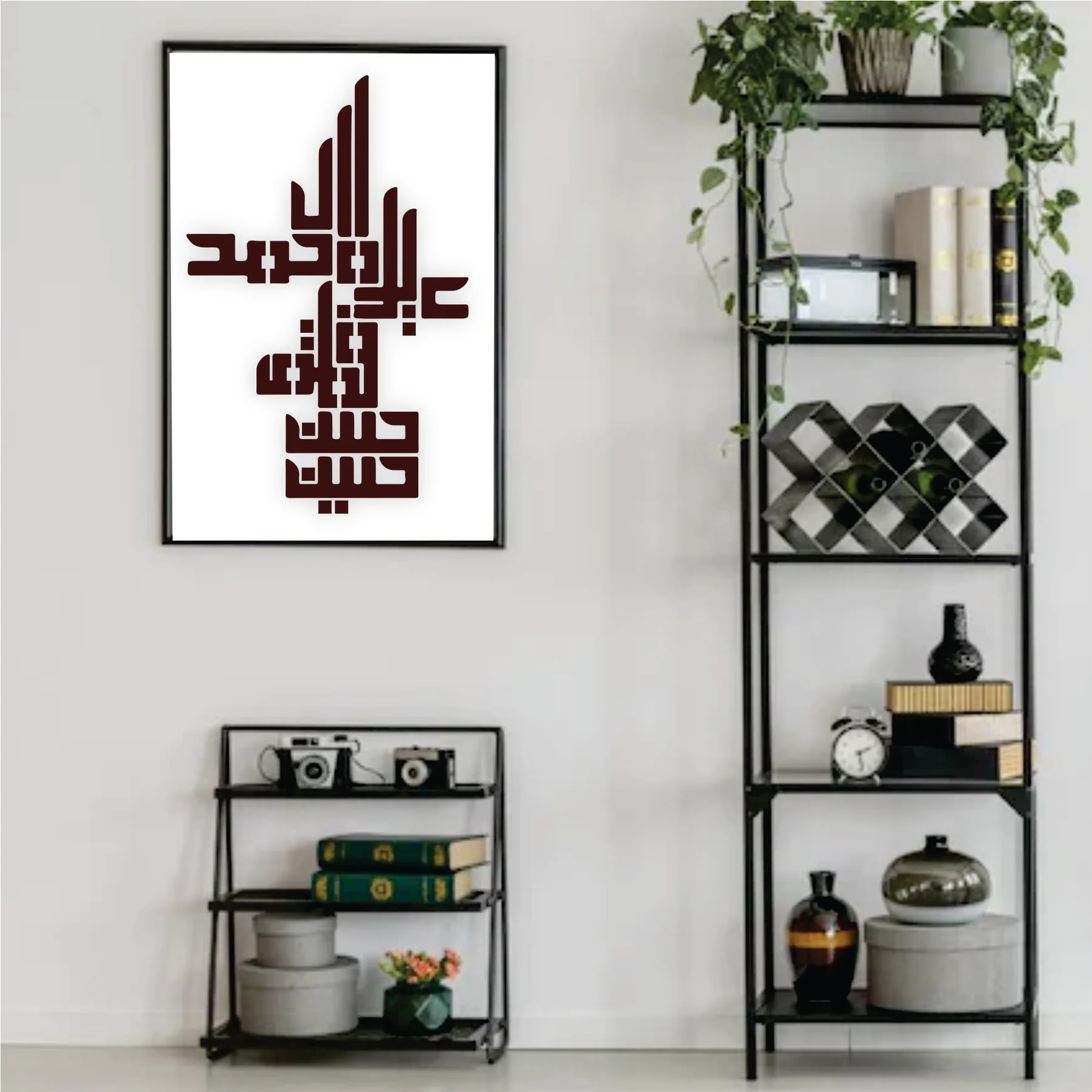 Panjtan Pak Calligraphy Islamic Reusable Stencil for Canvas and wall painting.ID#270 - Image 4