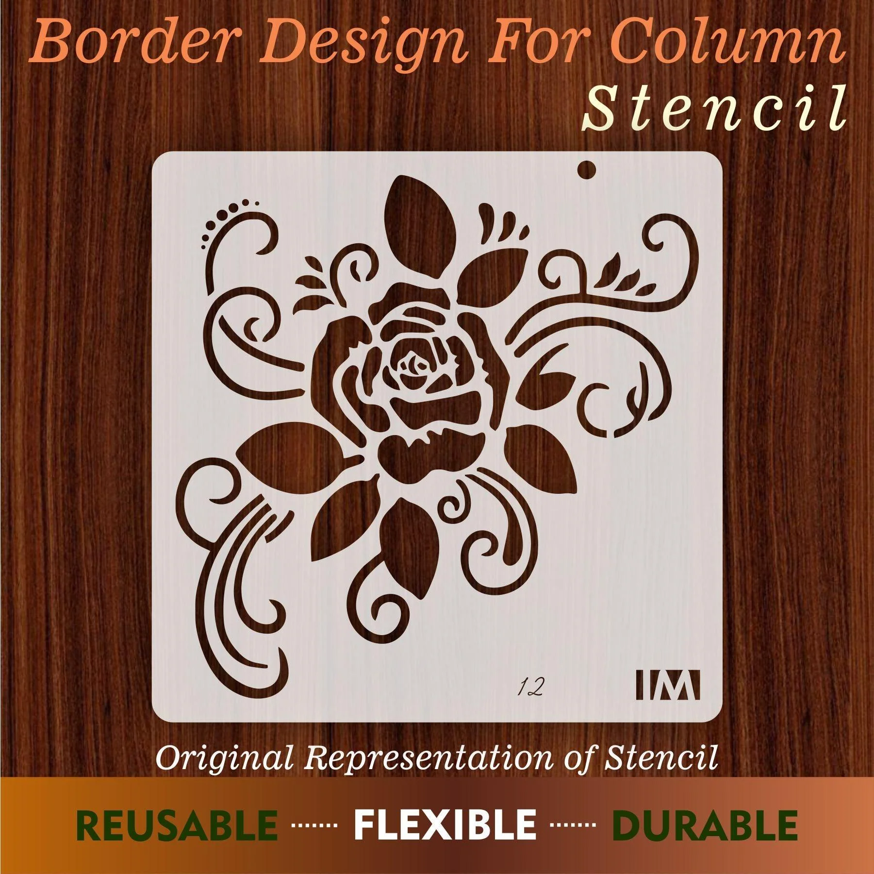 Rose Florel Stencil , Wall Stencils For wall Painting Airbrush Painting Art Cake Spray Mold DIY Decor Crafts Canvas.ID#12 - Image 6