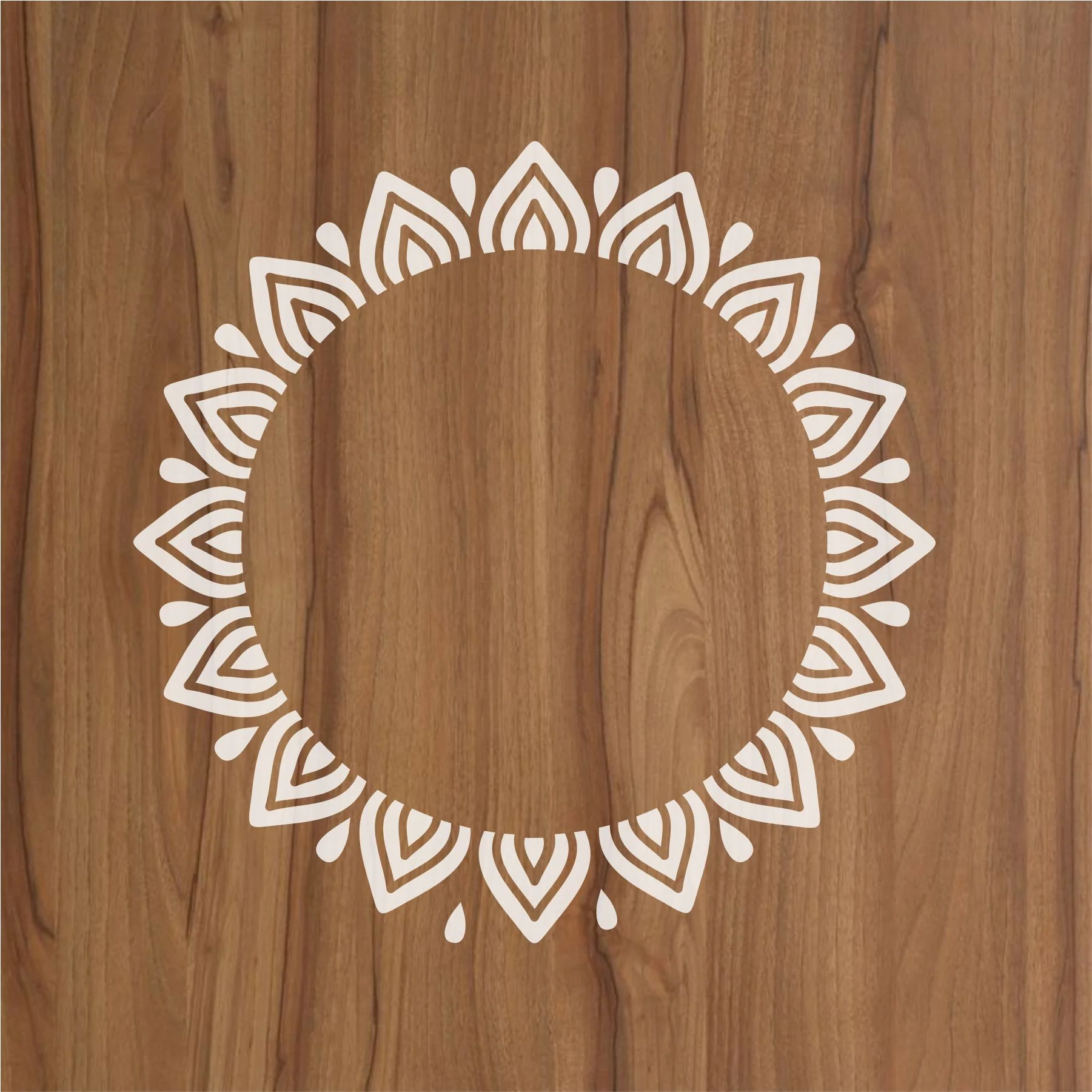 Round Art Mandala Reusable Stencil For Canvas And Wall Painting.ID#252 - Image 2