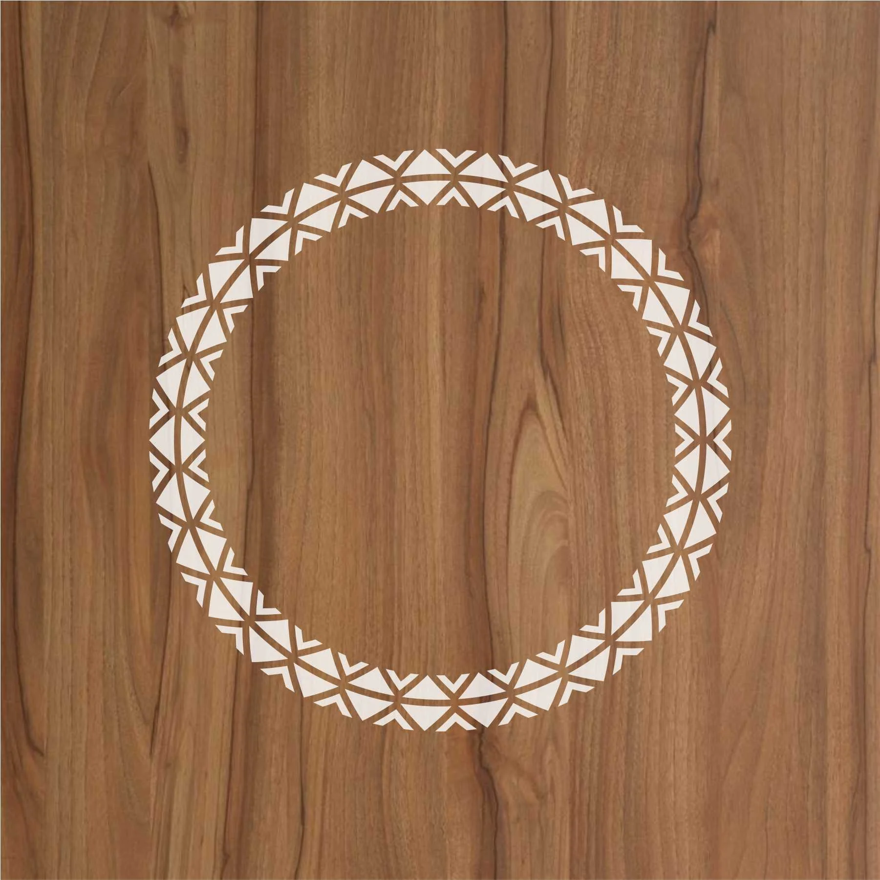 Round Border Reusable Stencil For Canvas And Wall Painting.ID#246 - Image 2