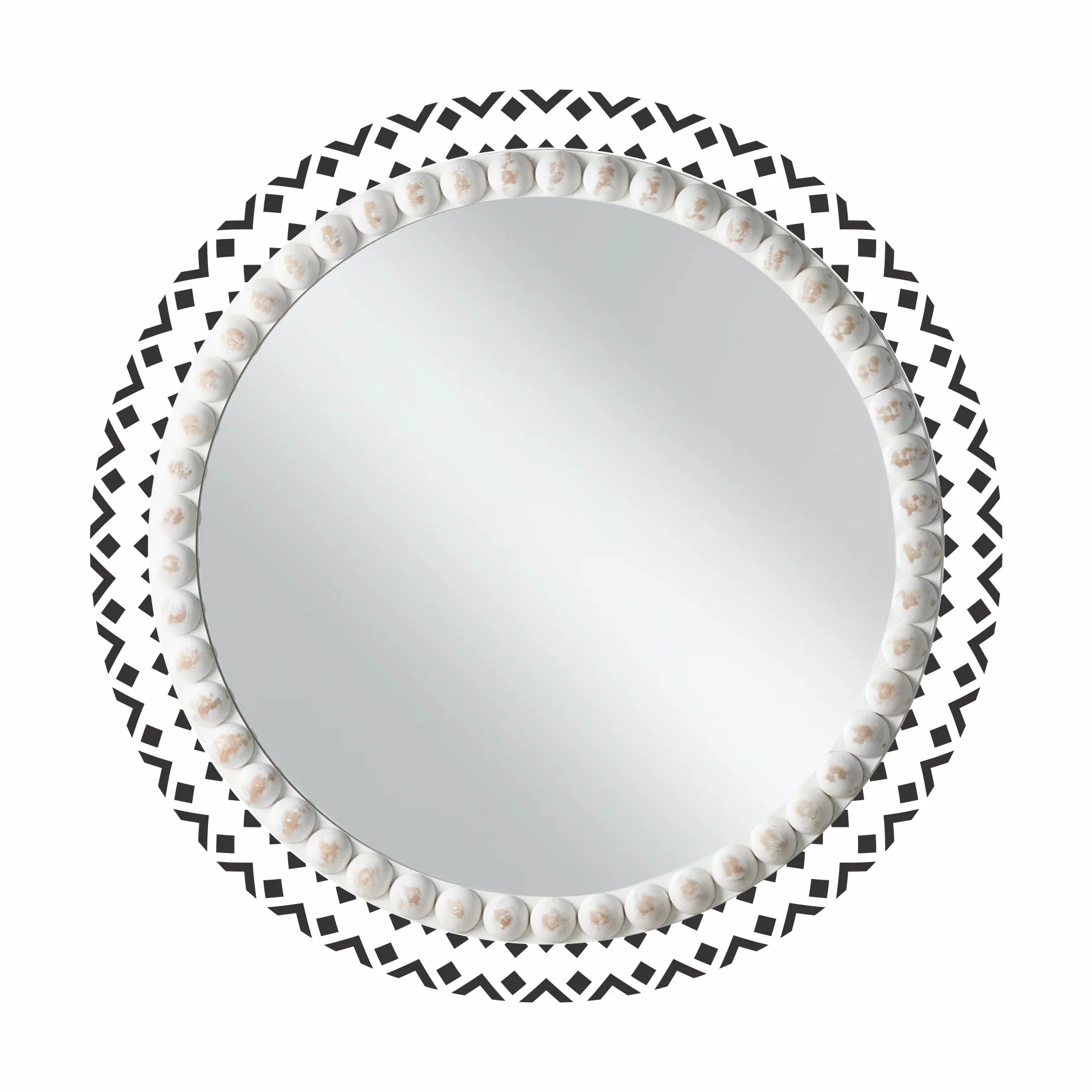 Rounded Mandala Frame Reusable Stencil For Canvas And Wall Painting.ID#248 - Image 6