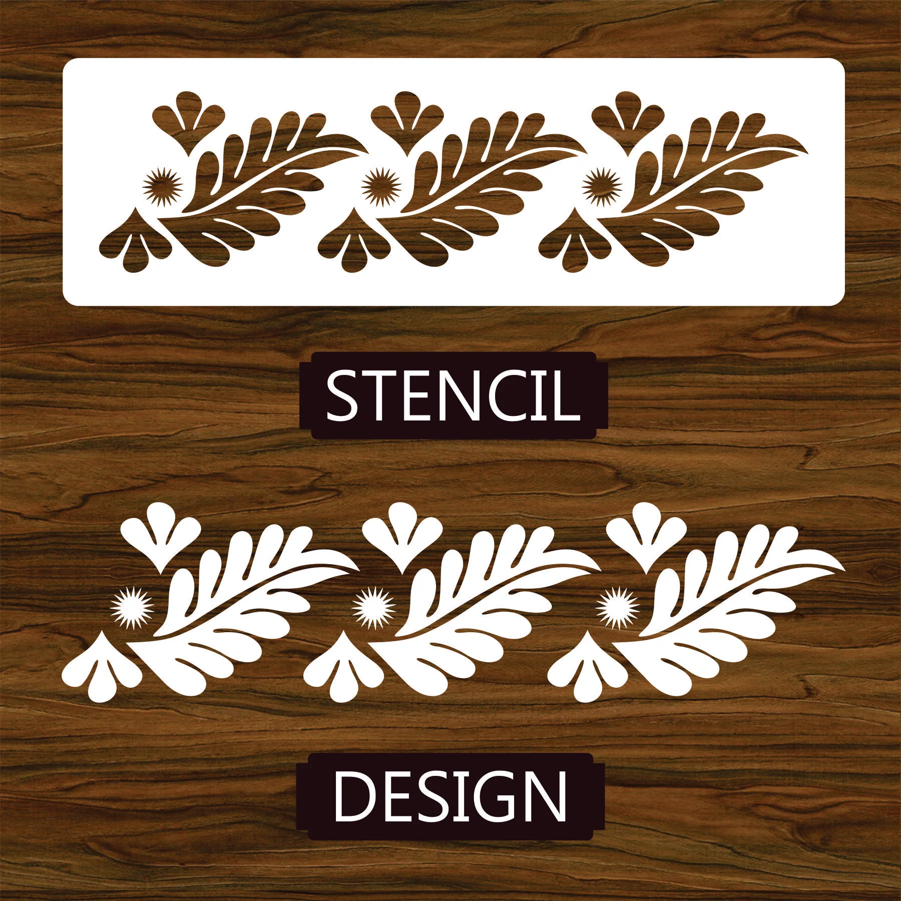 Sablon Floral Reusable Stencil For Canvas And Wall Painting.ID#266 - Image 6
