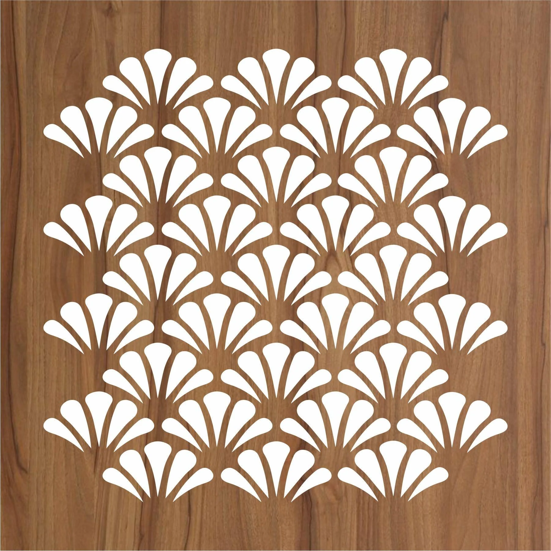 Seamless Geometric Pattern Reusable Stencil For Canvas And Wall Painting.ID#195 - Image 2
