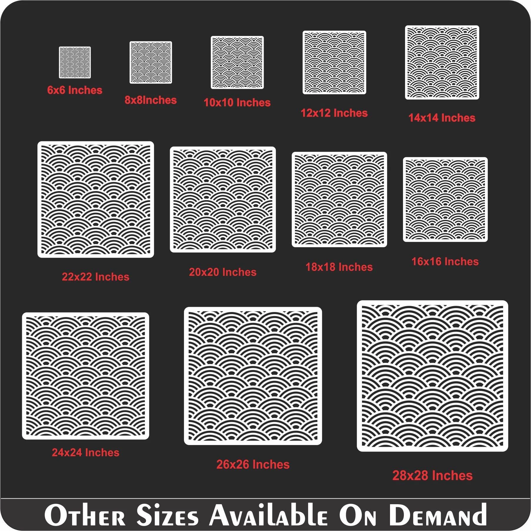 Seamless Pattern Reusable Stencil For Canvas And Wall Painting.ID#204 - Image 7
