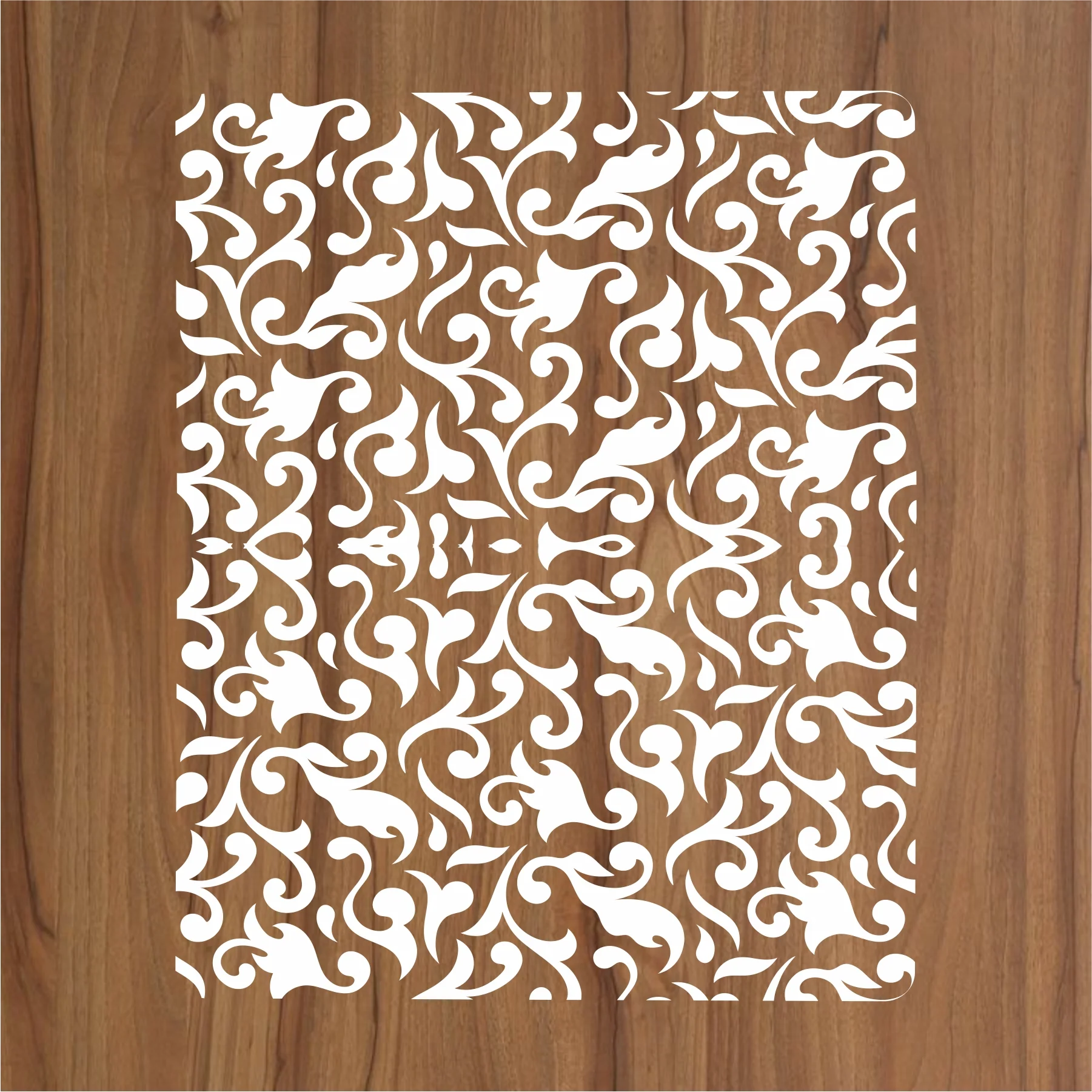 Seamless Pattern Reusable Stencil For Canvas And Wall Painting.ID#219 - Image 2