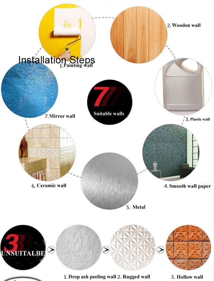 Self Adhesive DIY 3D Mirror Wall Sticker Hexagon Home Decor Mirror Decor Stickers Art Wall Decoration Stickers - Image 10