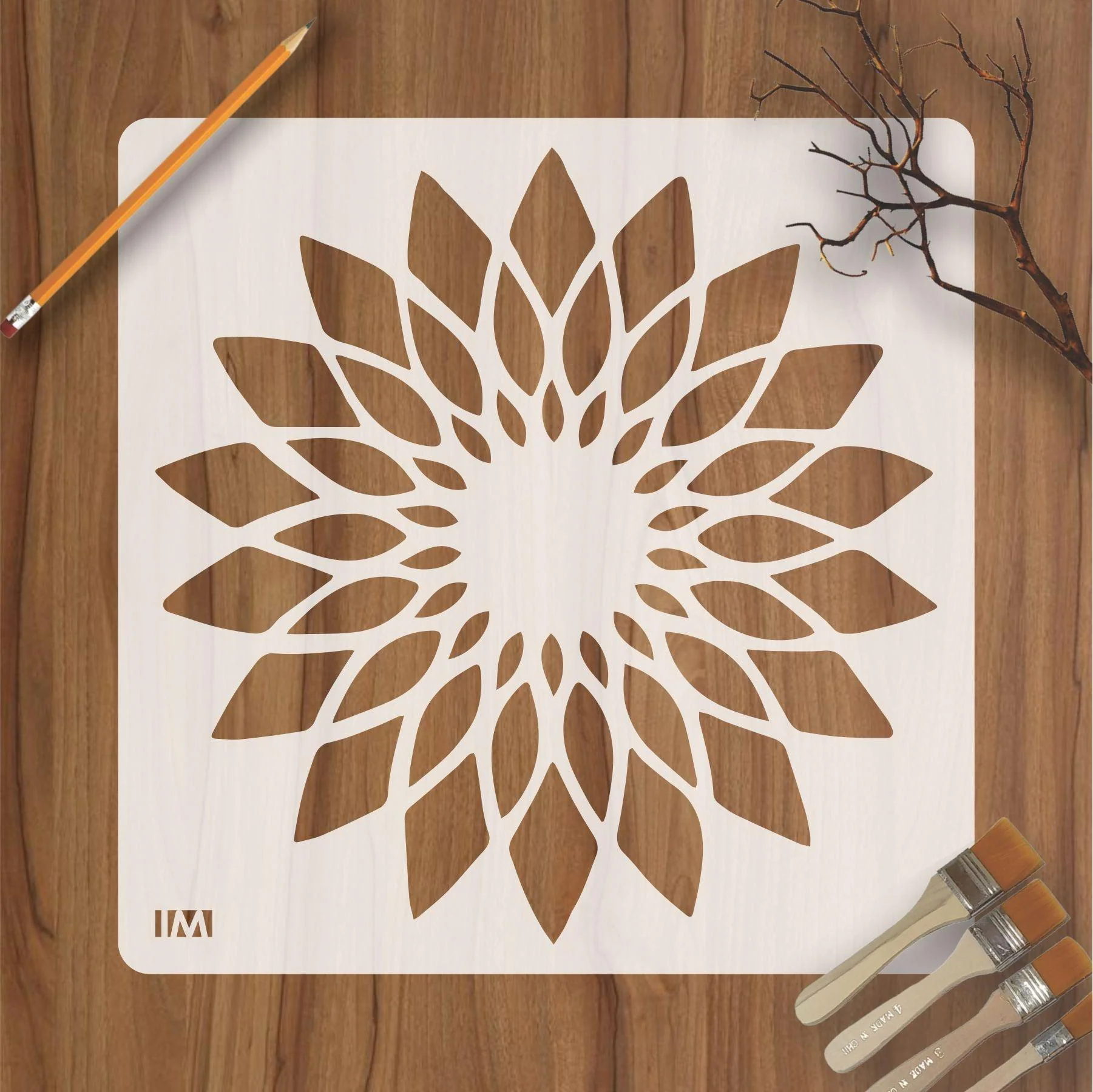 Simple Flower Petals Stencils , Wall Stencils For wall Painting Art DIY Home Decor, Album Crafts and Canvas.ID#05