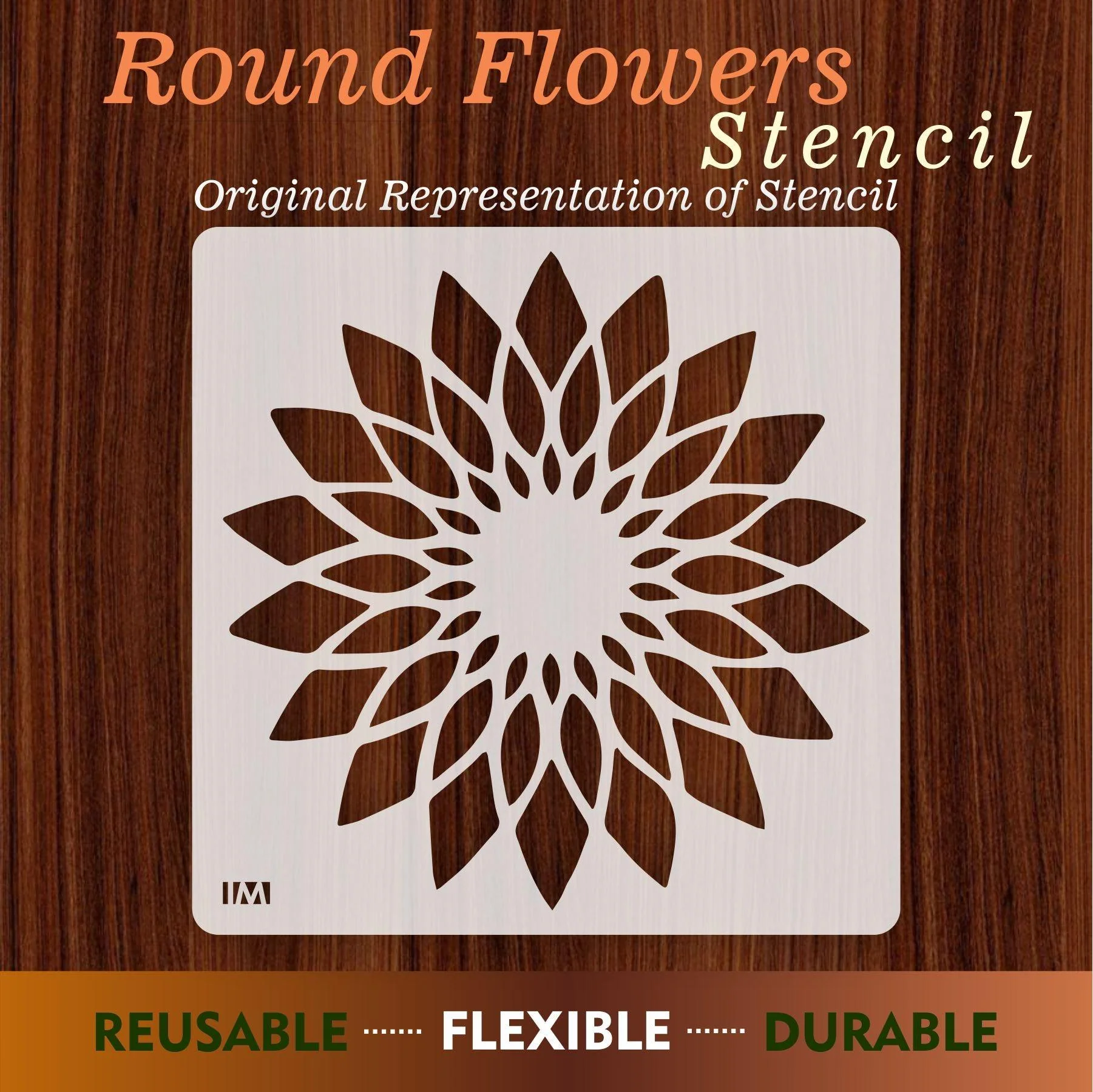 Simple Flower Petals Stencils , Wall Stencils For wall Painting Art DIY Home Decor, Album Crafts and Canvas.ID#05 - Image 7