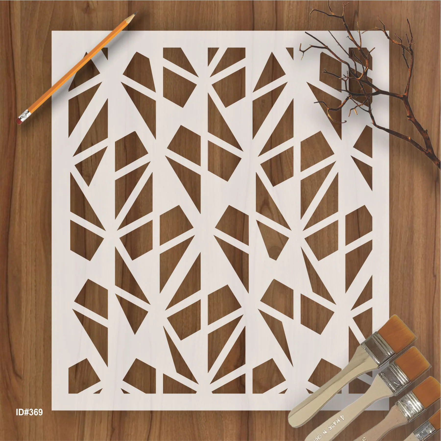 Solomostry Pattren Stencil Reusable Stencil For Canvas And Wall Painting.ID #369