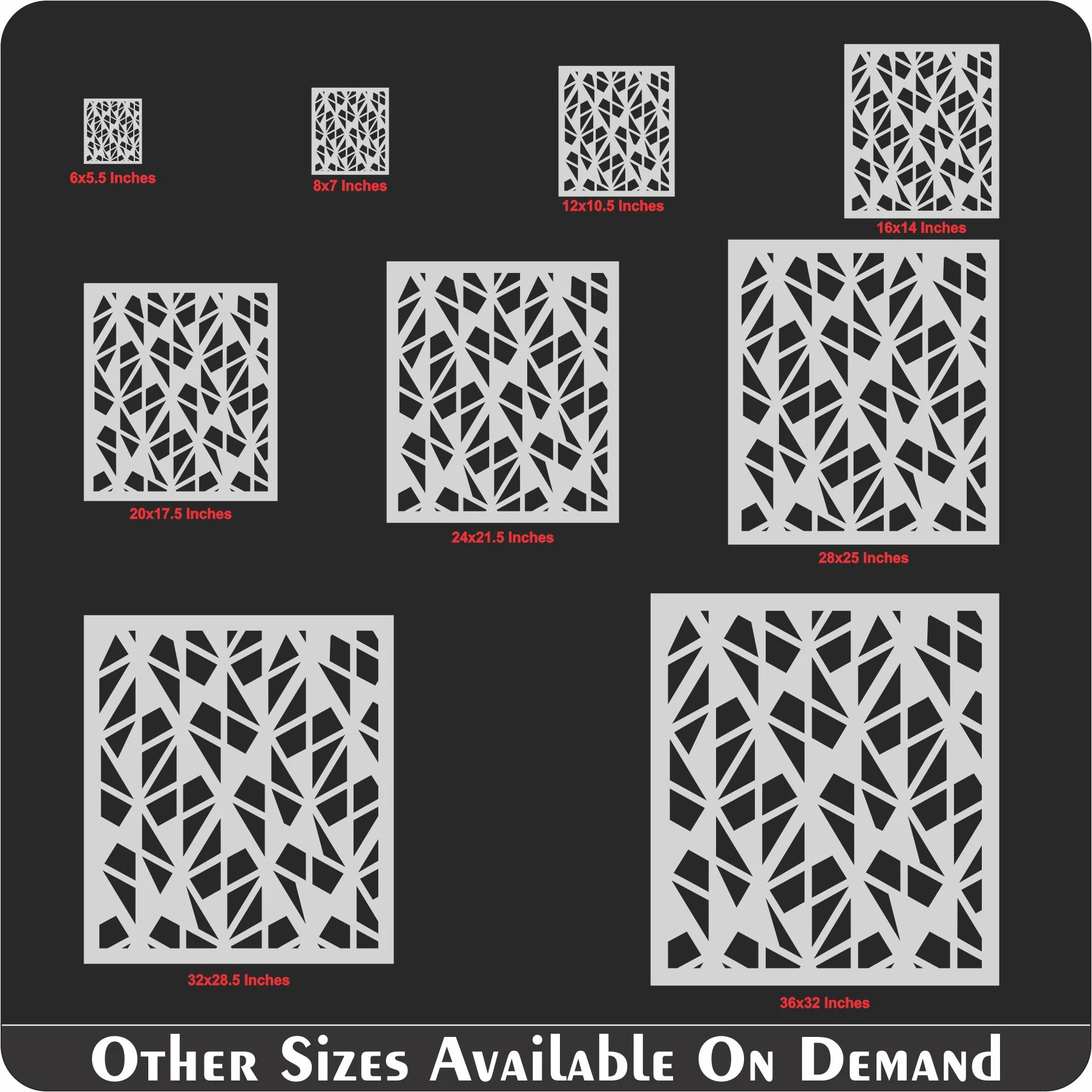 Solomostry Pattren Stencil Reusable Stencil For Canvas And Wall Painting.ID #369 - Image 8