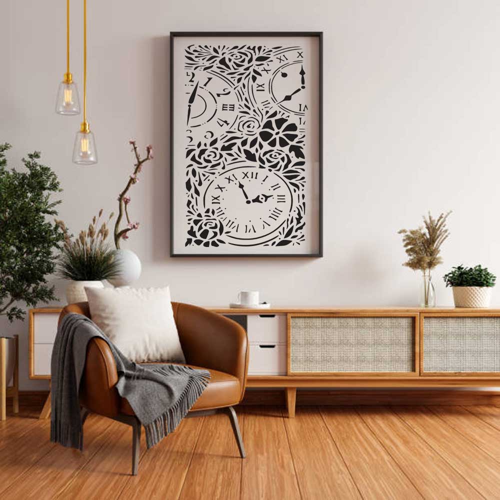 Stamperia & Masonry Texture Stencil Pack for Wall, Furniture & Mixed Media Art – Reusable Vintage Texture Designs – Pack of 3 – ID# 803 - Image 6