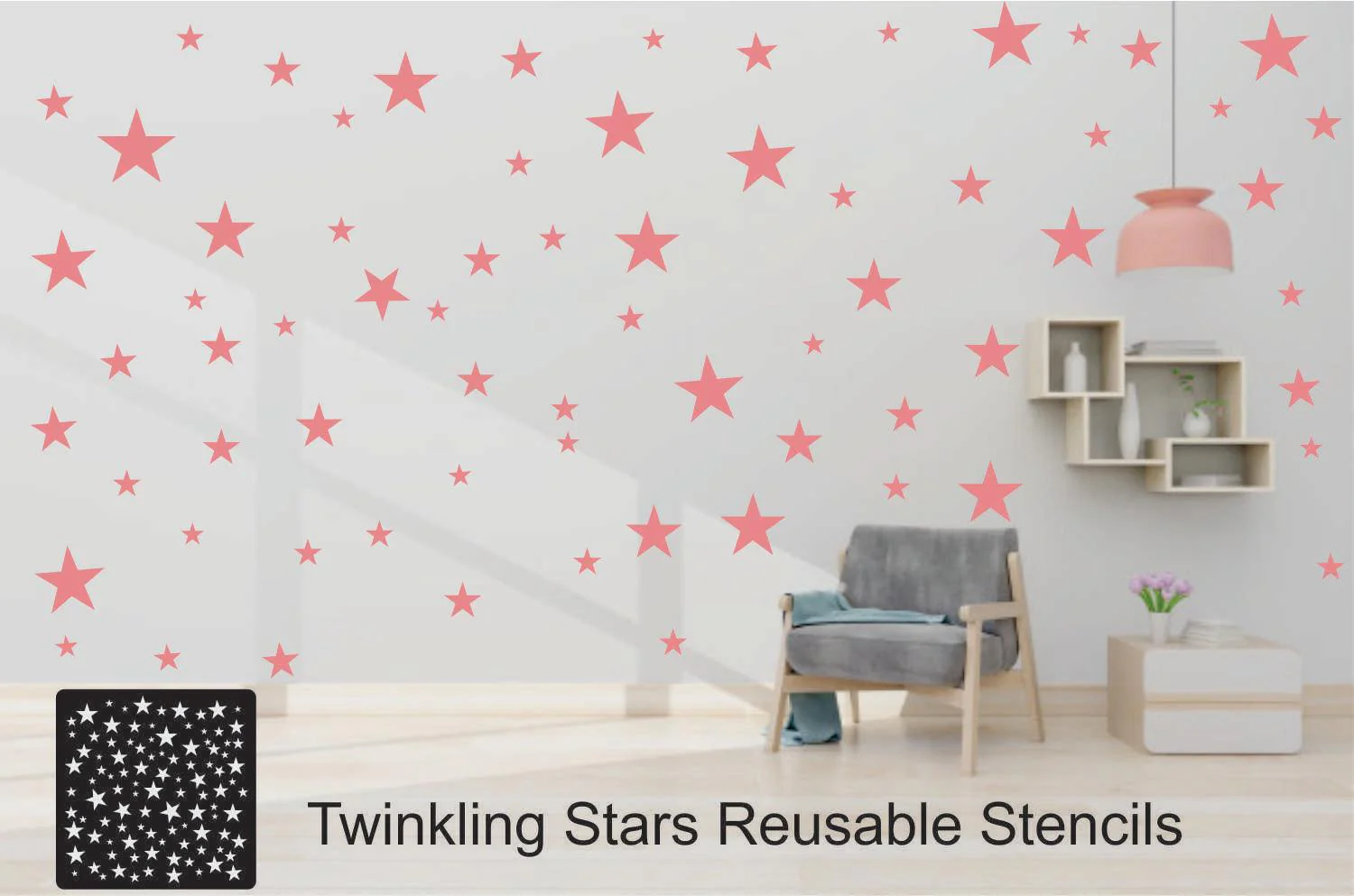 Star Stencil , Wall Stencils For wall Painting Airbrush Painting Art Cake Spray Mold DIY Decor Crafts Canvas.ID#10-2 - Image 4
