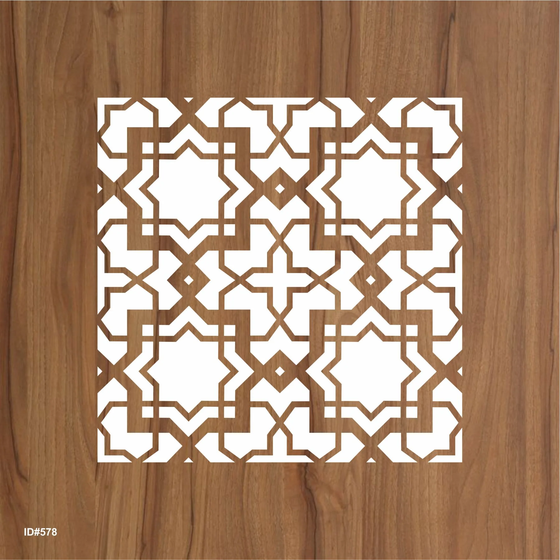 Islamic Geometric Pattern Stencils  Painting Scrapbook Coloring Embossing Album Decorative Template. ID #578 - Image 2