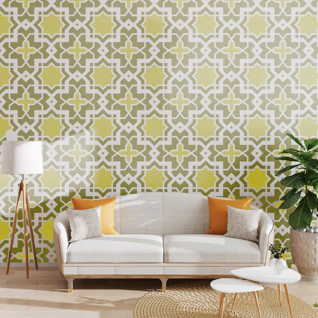 Islamic Geometric Pattern Stencils  Painting Scrapbook Coloring Embossing Album Decorative Template. ID #578 - Image 4