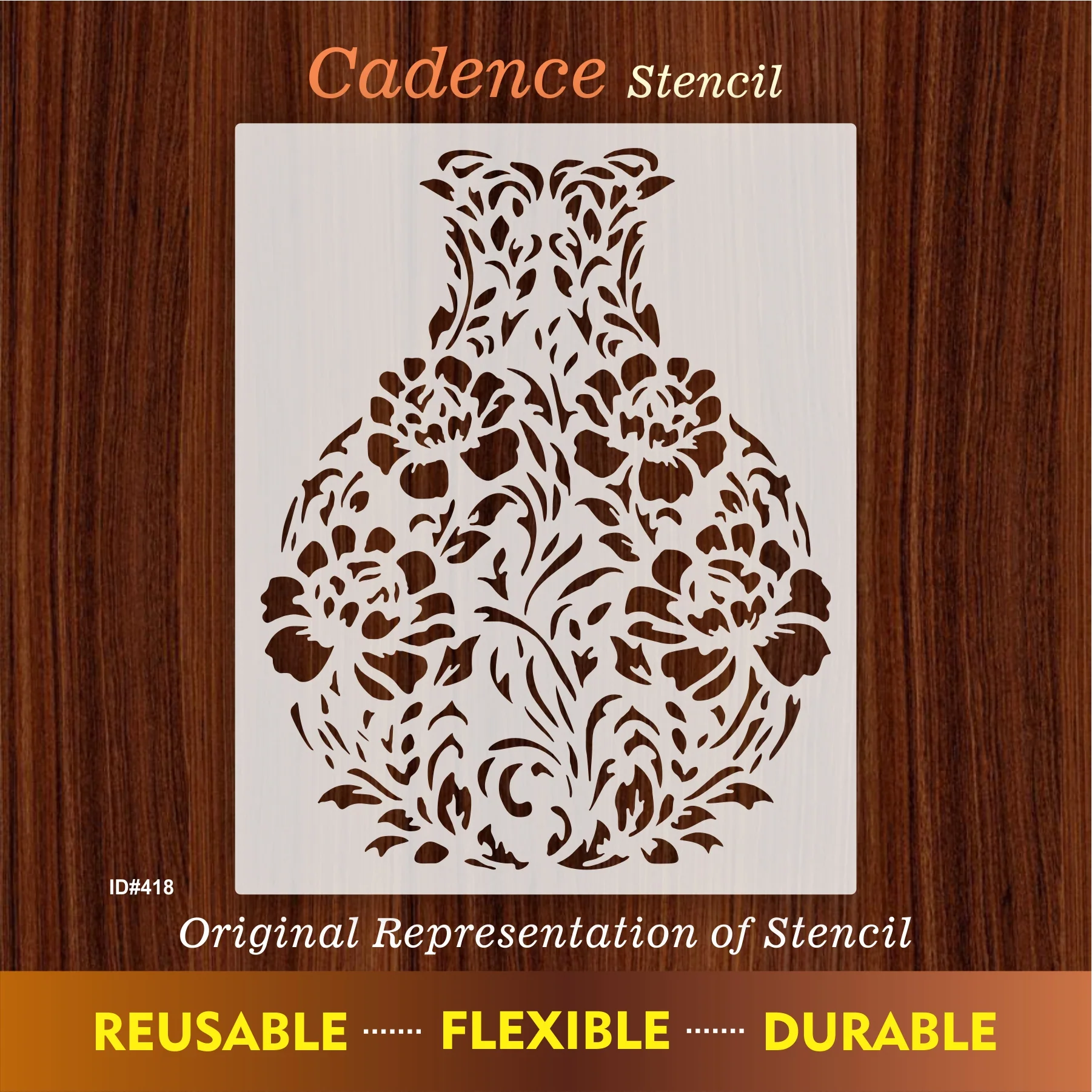 Cadence Stencil Wall Painting Scrapbook Coloring Embossing Album Decorative Template. ID #418 - Image 7