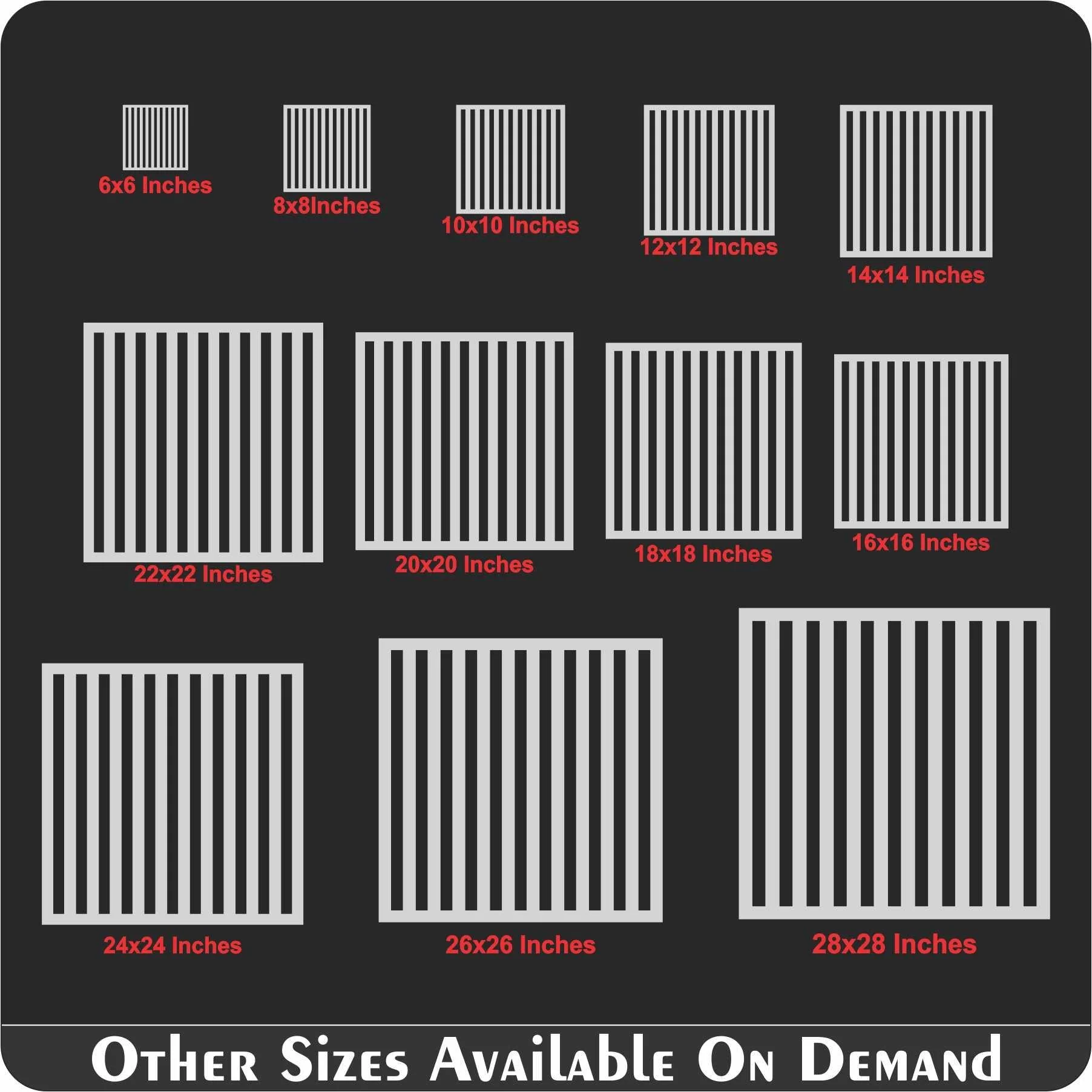 Stripes Pattern Reusable Stencil For Canvas And Wall Painting.ID# 449 - Image 7
