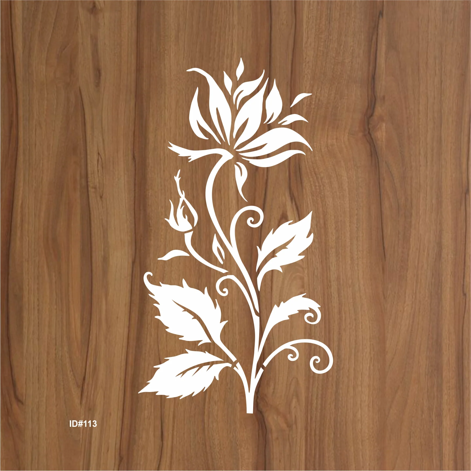 Stylized Flower Stencil For Walls Painting Scrapbooking Stamping Stamp Album Decorative stencil. ID #113 - Image 2