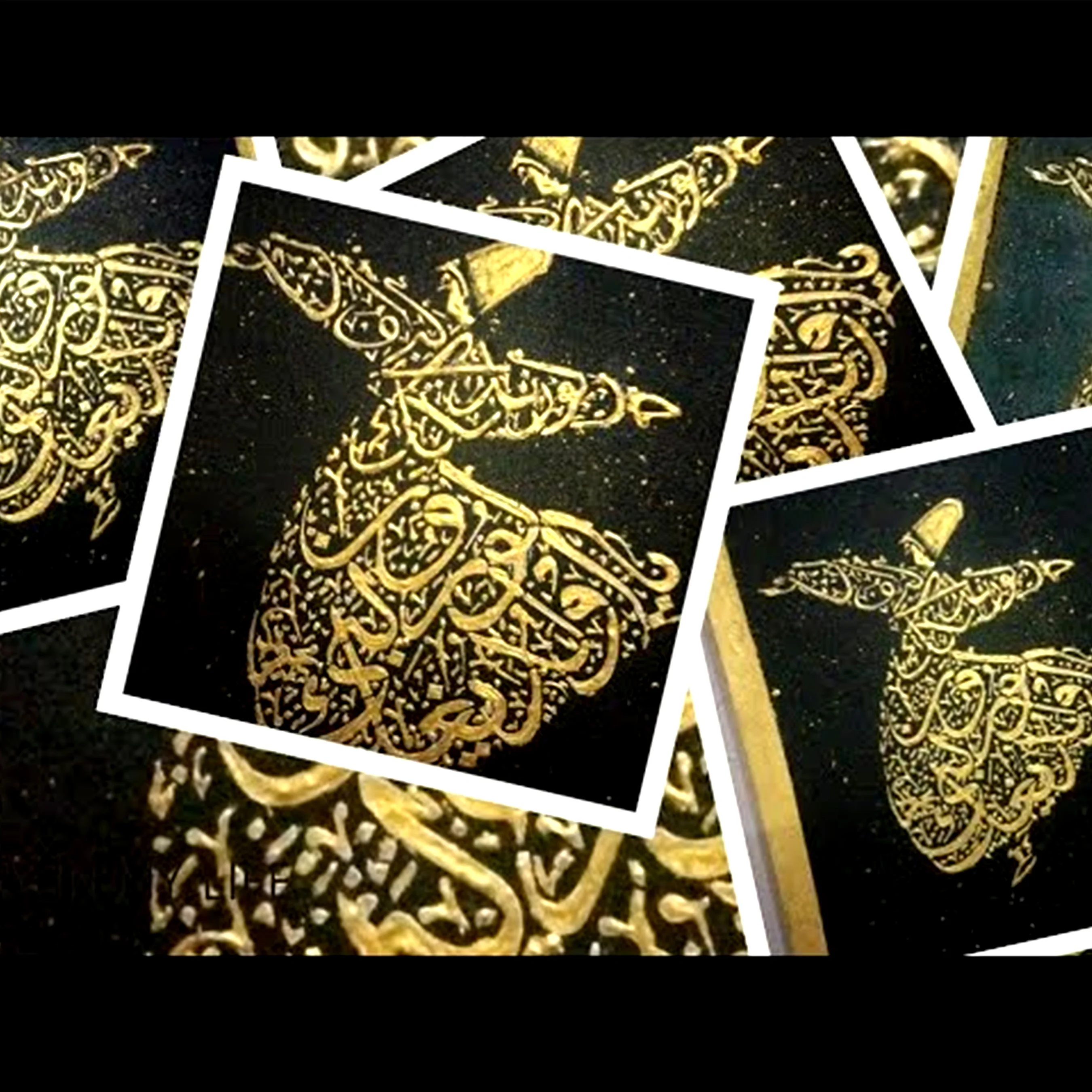 Sufi Dervish Reusable Stencil For Canvas And Wall Painting.ID# 414 - Image 4