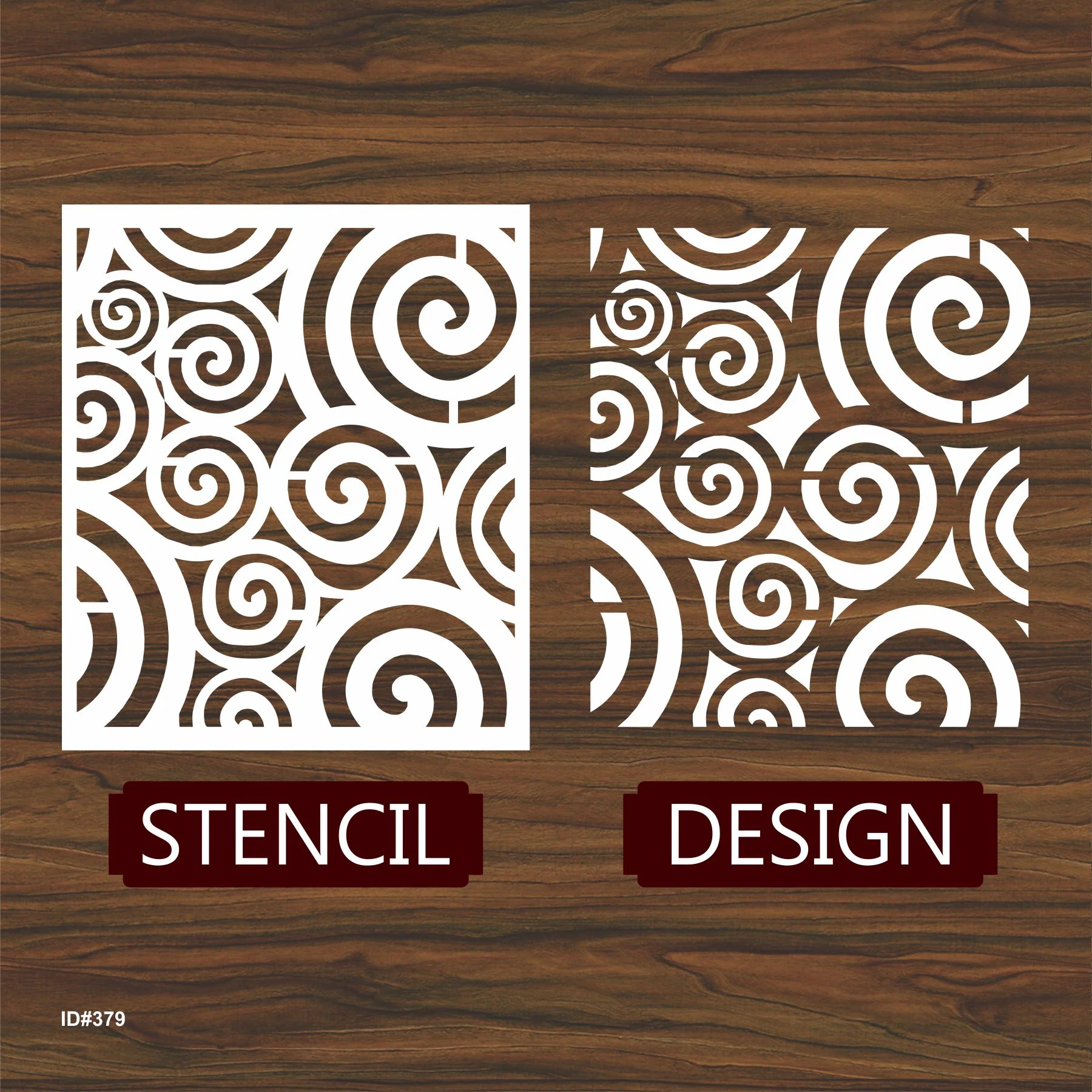 Swiral Pattren Stencil Reusable Stencil For Canvas And Wall Painting.ID #379 - Image 5