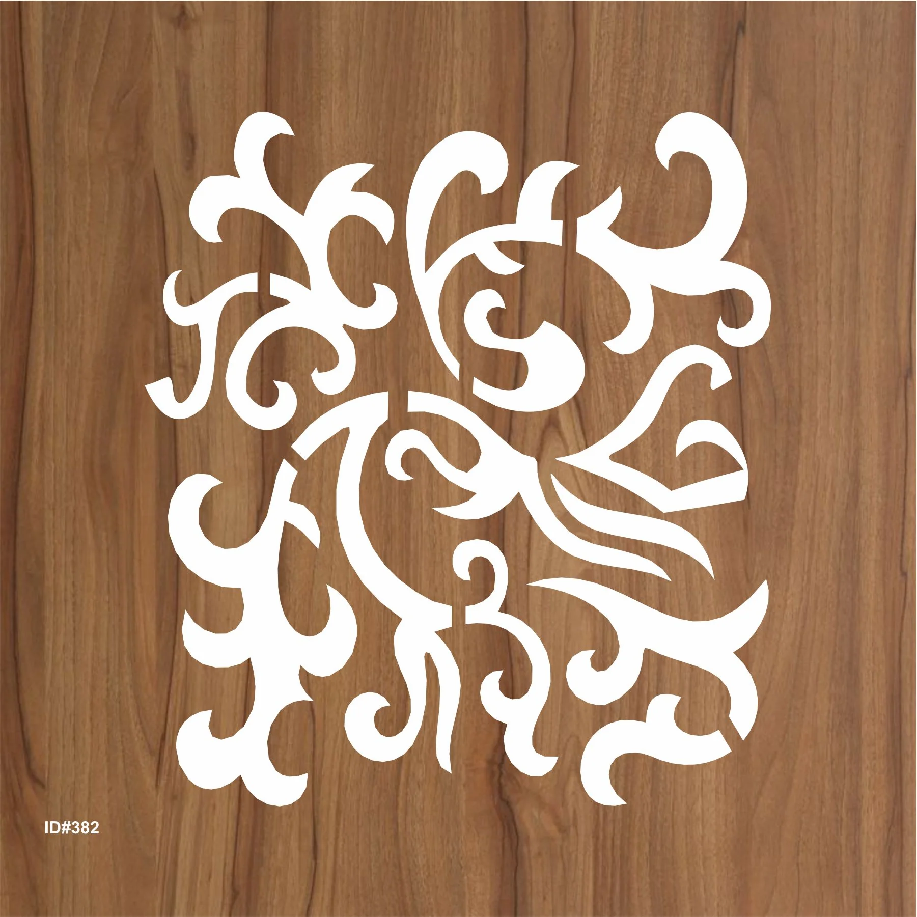 Swirl Pattren Stencil Reusable Stencil For Canvas And Wall Painting.ID #382 - Image 2