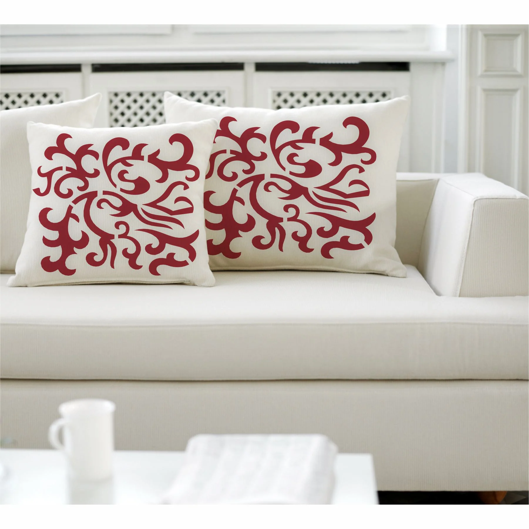 Swirl Pattren Stencil Reusable Stencil For Canvas And Wall Painting.ID #382 - Image 3