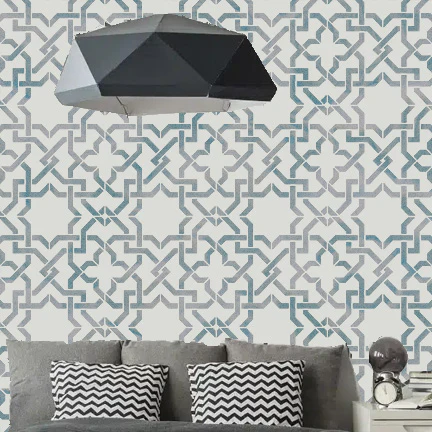 Symmetrical Geometry pattern Stencil Painting Scrapbook Coloring Embossing Album Decor Template. ID #633 - Image 3
