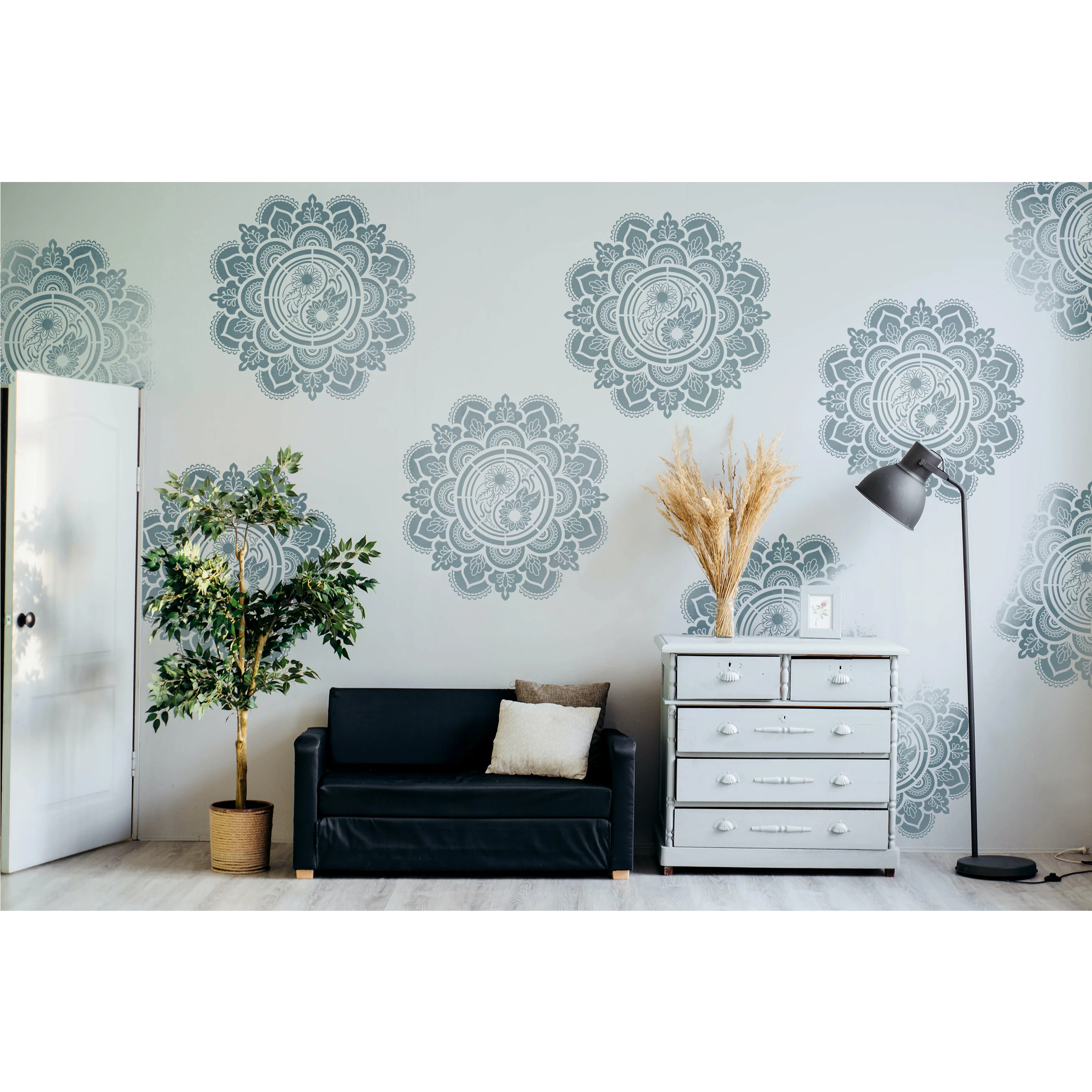 Taiji Geometric Mandala Layering Stencils Wall Painting Scrapbook Coloring Embossing Album Decorative Template.ID #540 - Image 3