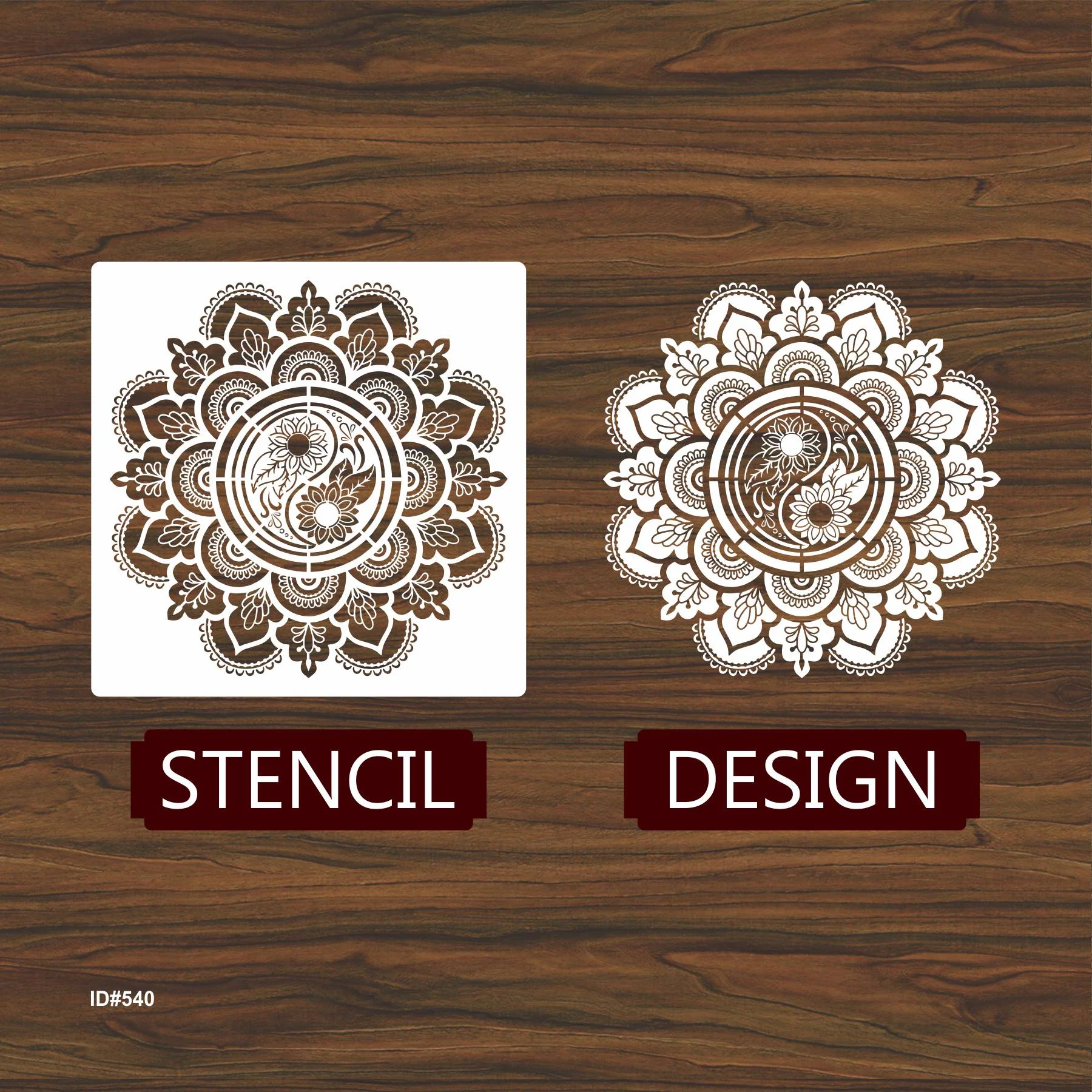 Taiji Geometric Mandala Layering Stencils Wall Painting Scrapbook Coloring Embossing Album Decorative Template.ID #540 - Image 5