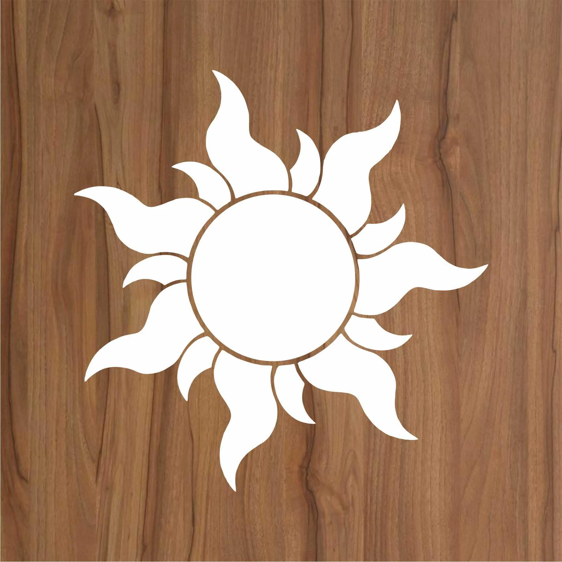 Tangled Sun Reusable Stencil For Canvas And Wall Painting.ID# 442 - Image 2