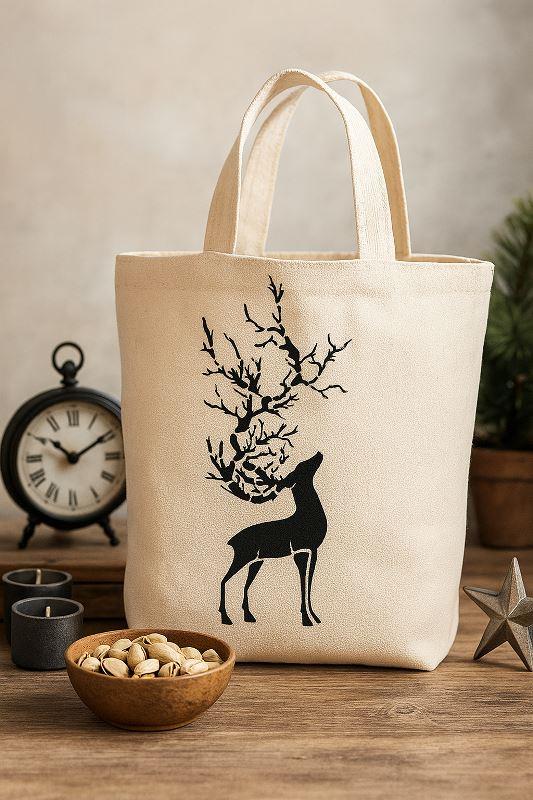 Tree Antler Deer Stencil for Wall, Wood & Fabric Art – Forest Nature Design – ID# 648 - Image 6