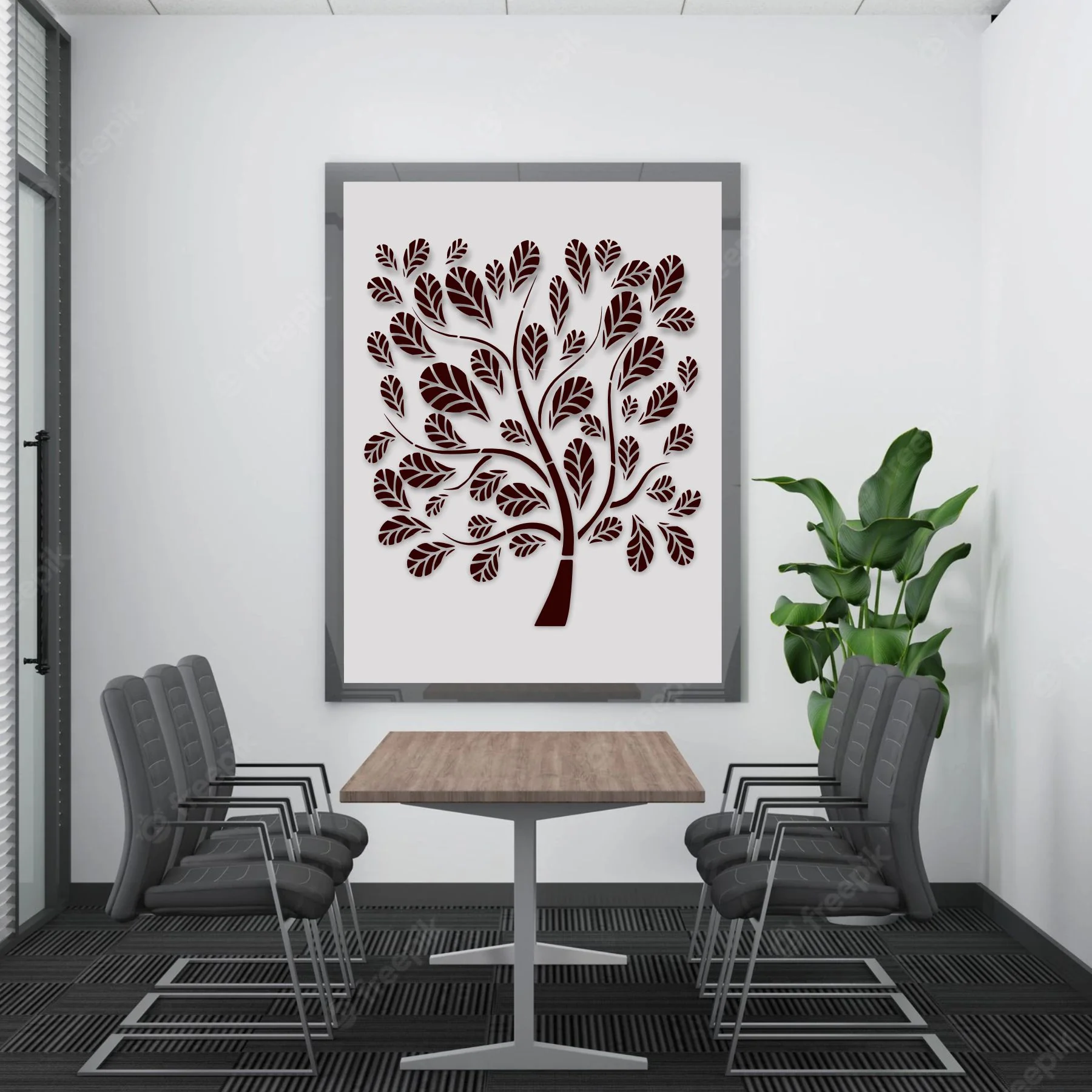 Tree Leaves Pattren Stencil Reusable Stencil For Canvas And Wall Painting.ID #374 - Image 6