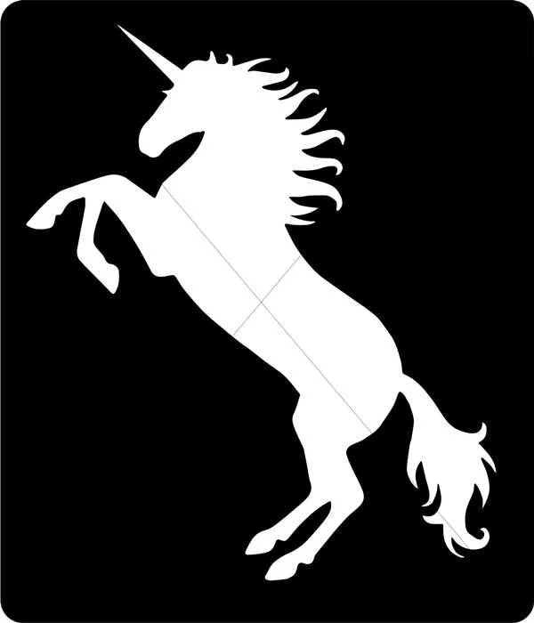Unicorn Plasma Reusable Stencil For Canvas And Wall Painting.ID#178 - Image 5