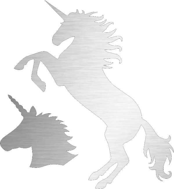 Unicorn Plasma Reusable Stencil For Canvas And Wall Painting.ID#178 - Image 7