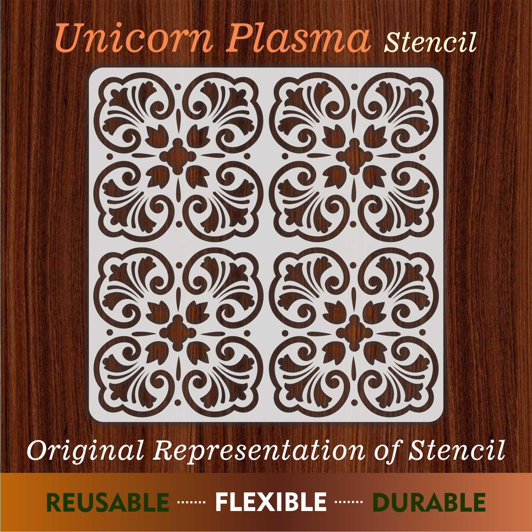 Unicorn Plasma Reusable Stencil For Canvas And Wall Painting.ID#179 - Image 6