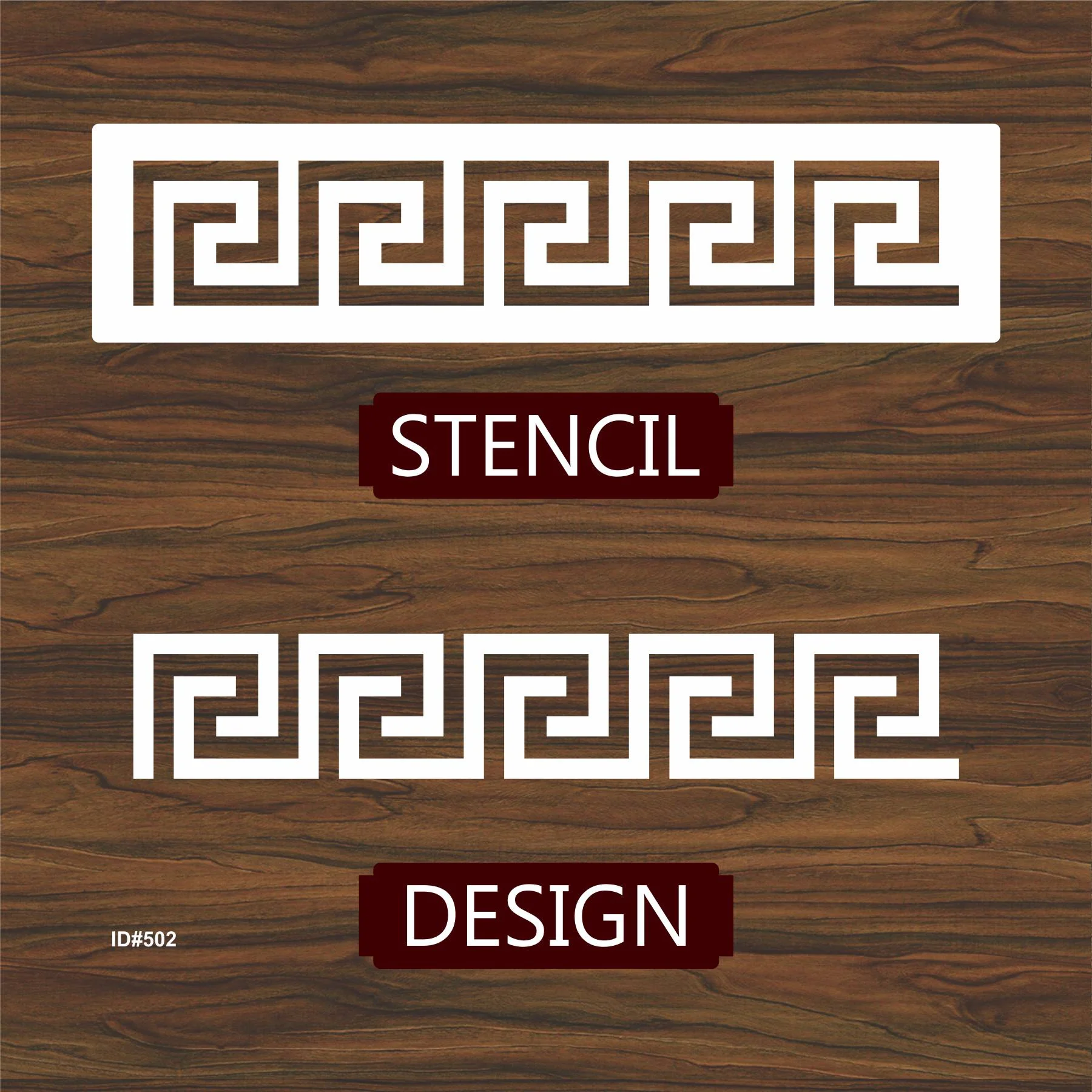 Versace Border Stencil Reusable Stencil For Canvas, Wood, Clothes, And Wall Painting. ID #502 - Image 4