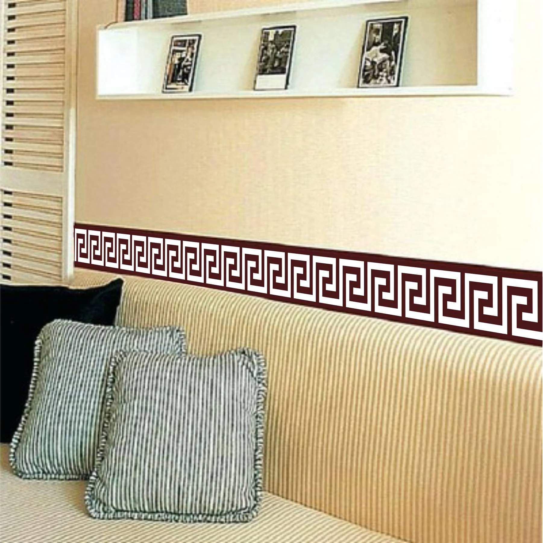 Versace Border Stencil Reusable Stencil For Canvas, Wood, Clothes, And Wall Painting. ID #502 - Image 5