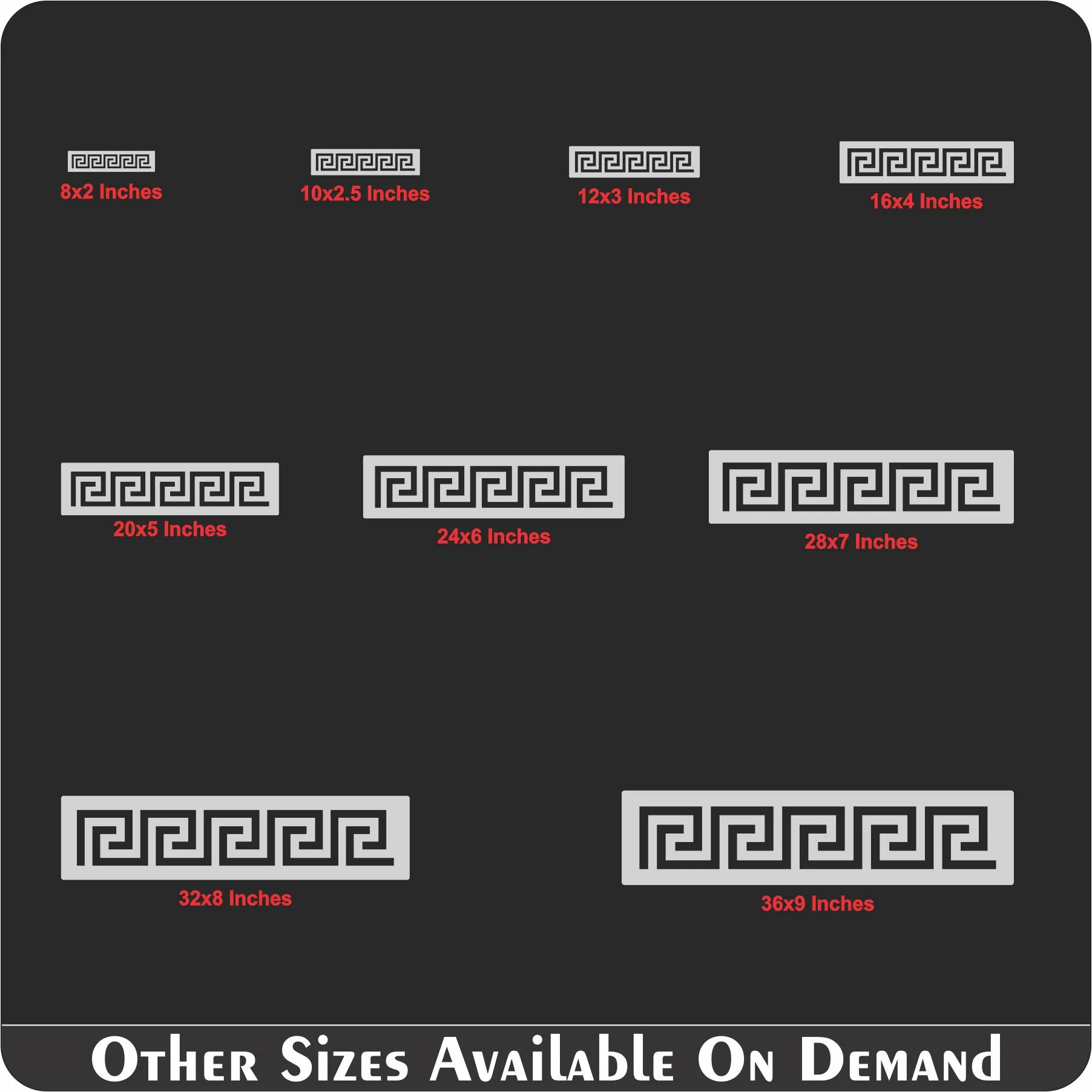 Versace Border Stencil Reusable Stencil For Canvas, Wood, Clothes, And Wall Painting. ID #502 - Image 8