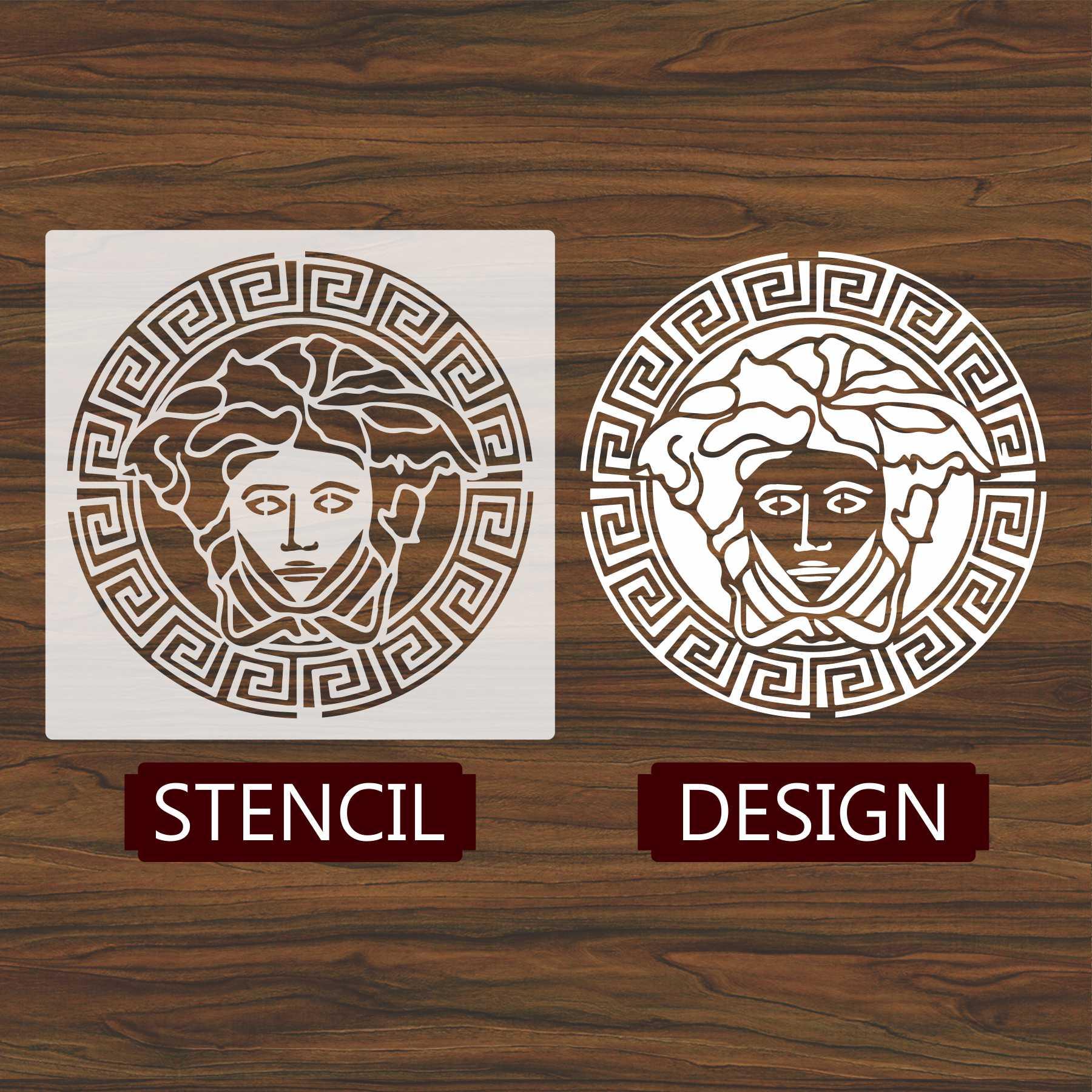Versace Reusable Stencil For Canvas And Wall Painting.ID# 445 - Image 3