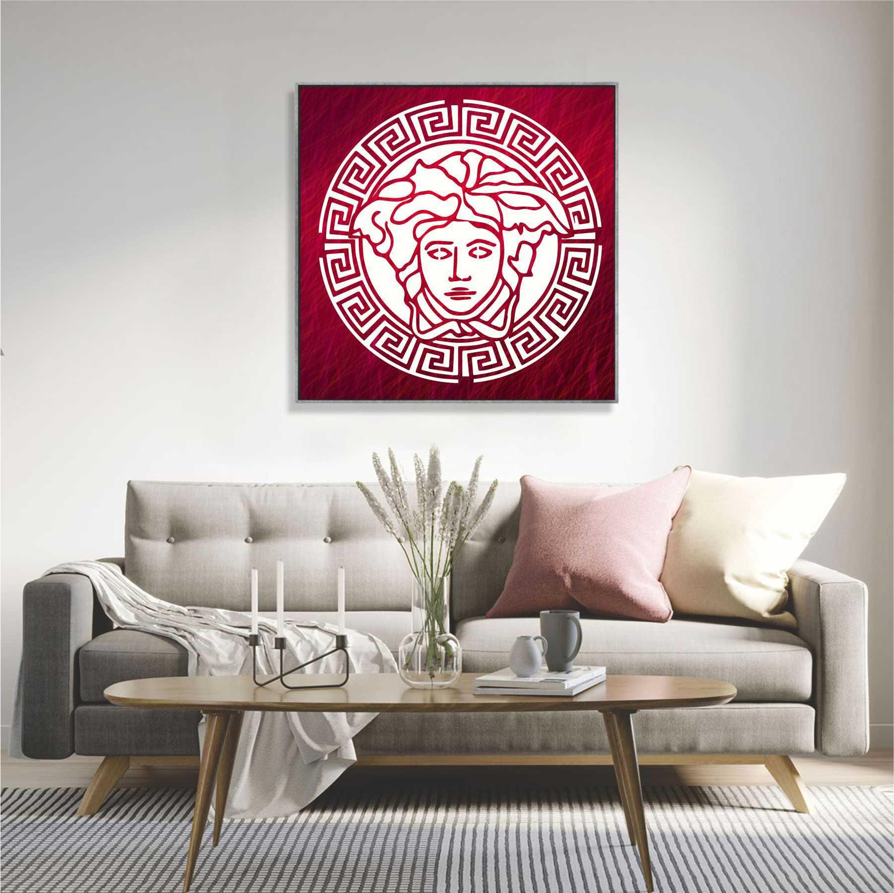 Versace Reusable Stencil For Canvas And Wall Painting.ID# 445 - Image 4