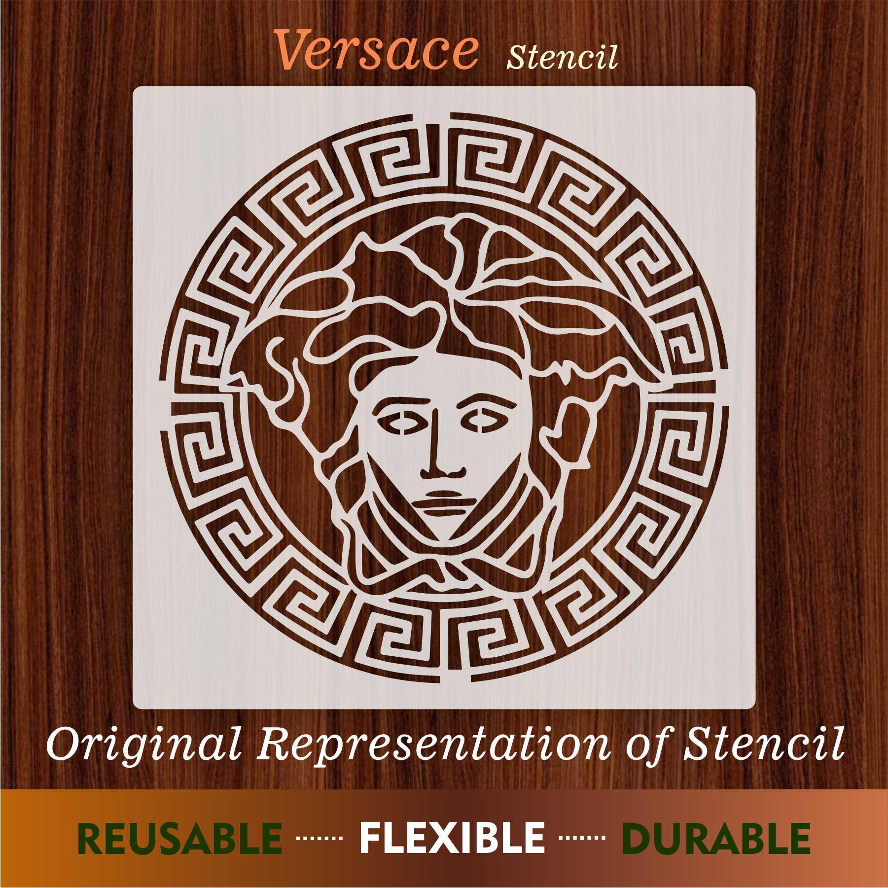 Versace Reusable Stencil For Canvas And Wall Painting.ID# 445 - Image 6