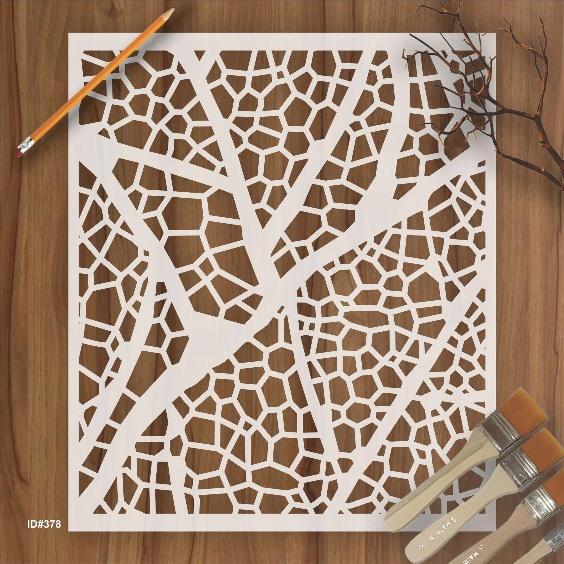 Vines Pattren Stencil Reusable Stencil For Canvas And Wall Painting.ID #378
