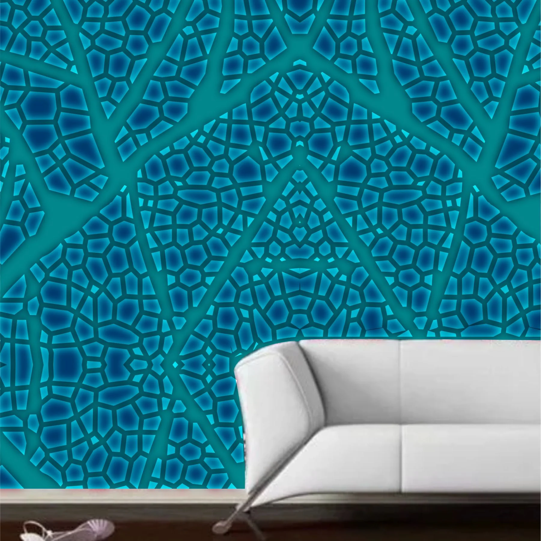 Vines Pattren Stencil Reusable Stencil For Canvas And Wall Painting.ID #378 - Image 5