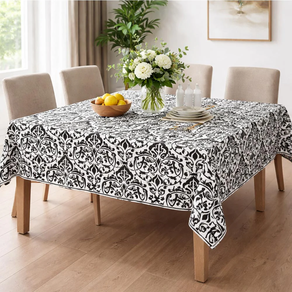 Vintage Brocade Damask Pattern Stencil for Walls, Furniture & Tiles – Classic Ornamental Repeat Design – ID# 738 - Image 2