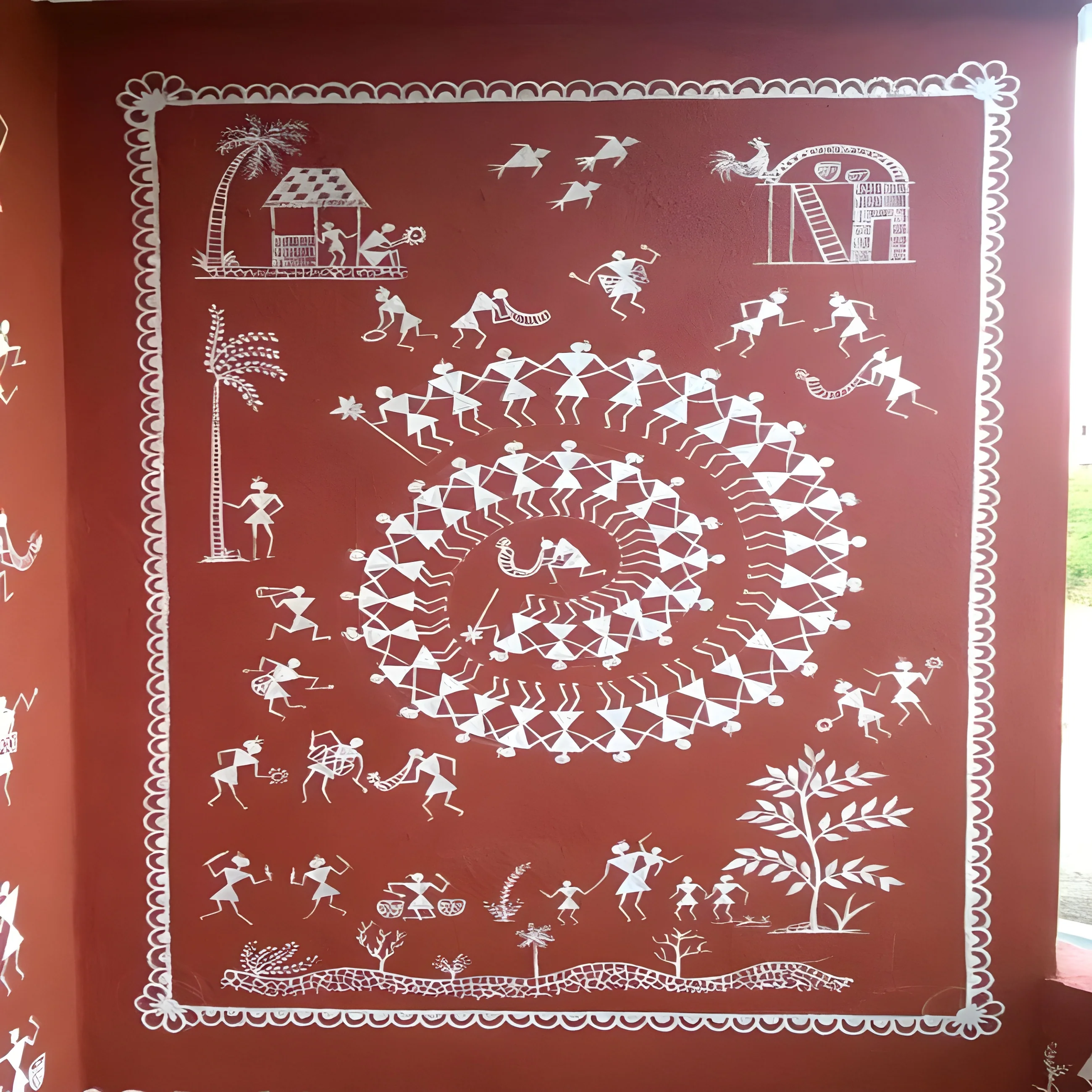 Ancient Symbolic Art Stencil – Traditional Cultural Signs for Wall & Craft Decoration ID#4503 - Image 3