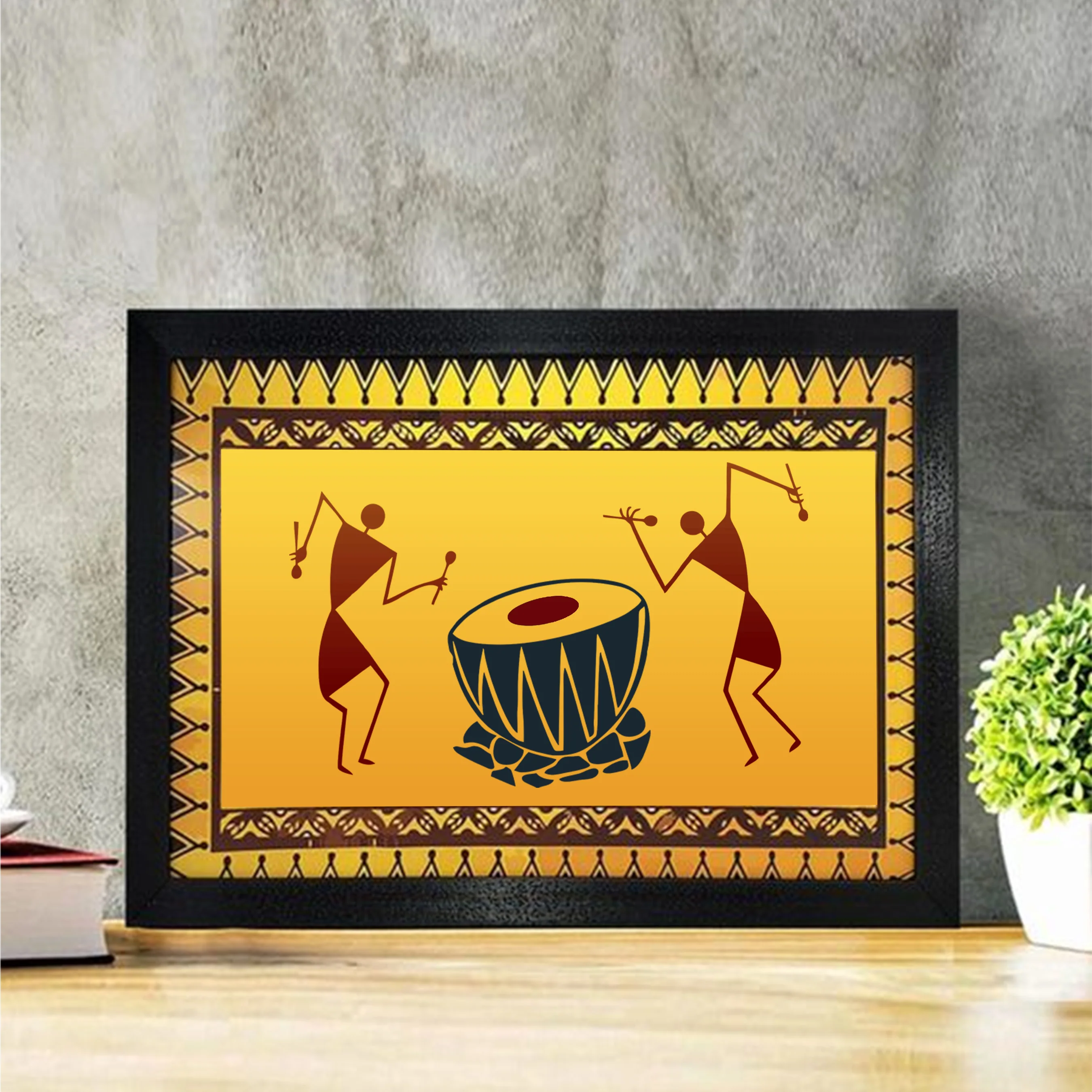 Warli Art & Ancient Reusable Stencil for Canvas and wall painting. ID #4504 - Image 4